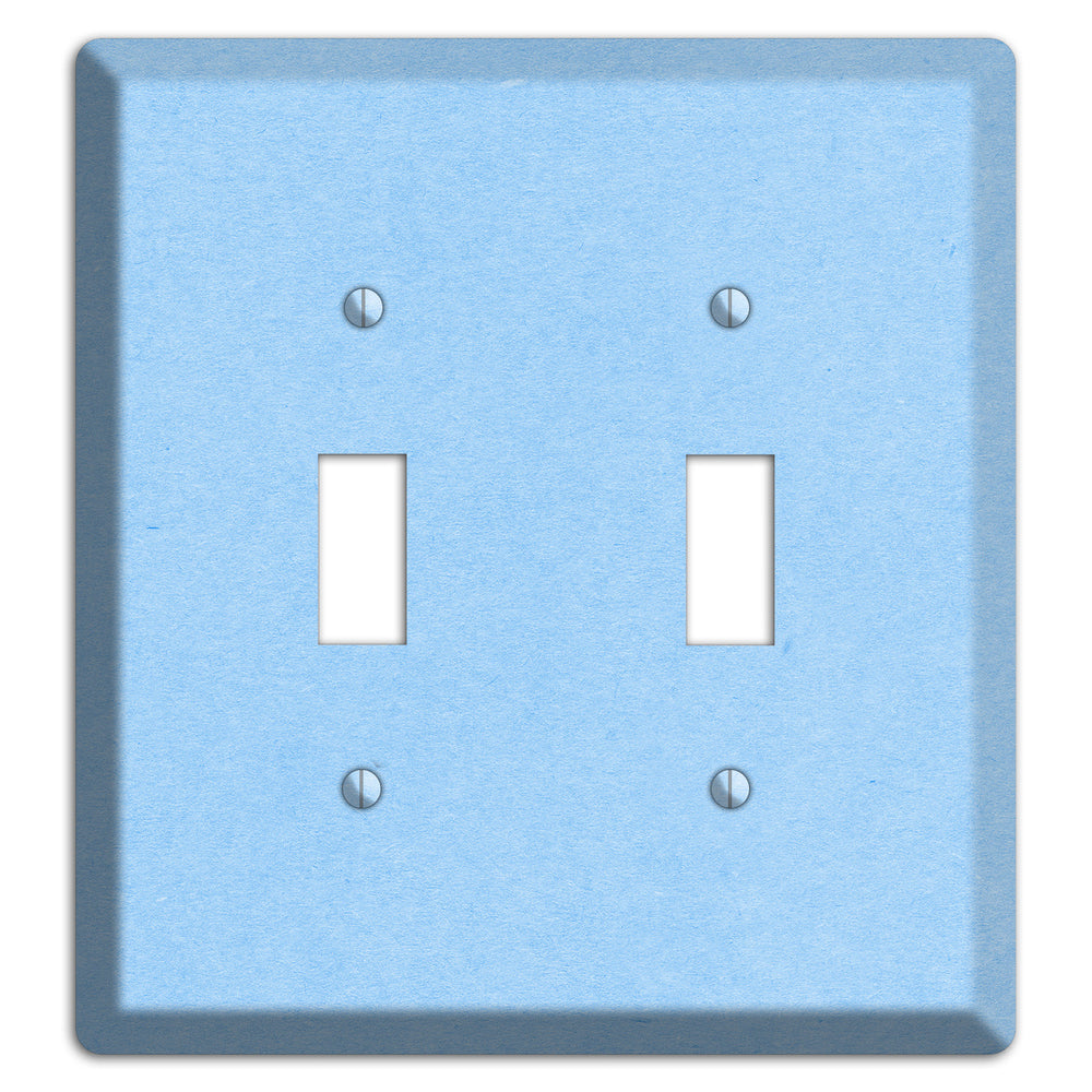 Light Sky Blue Kraft 2 Toggle Wallplate