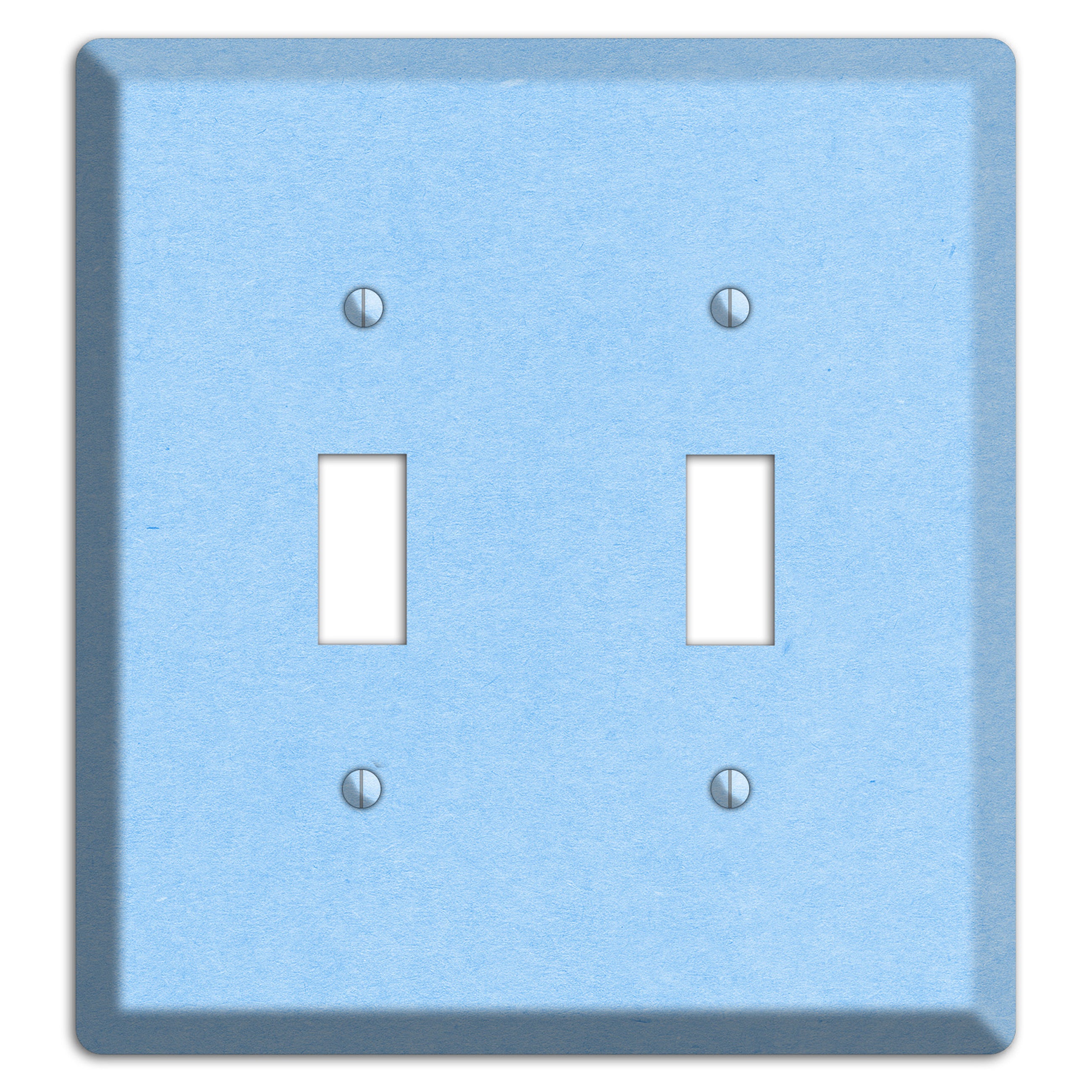 Light Sky Blue Kraft 2 Toggle Wallplate