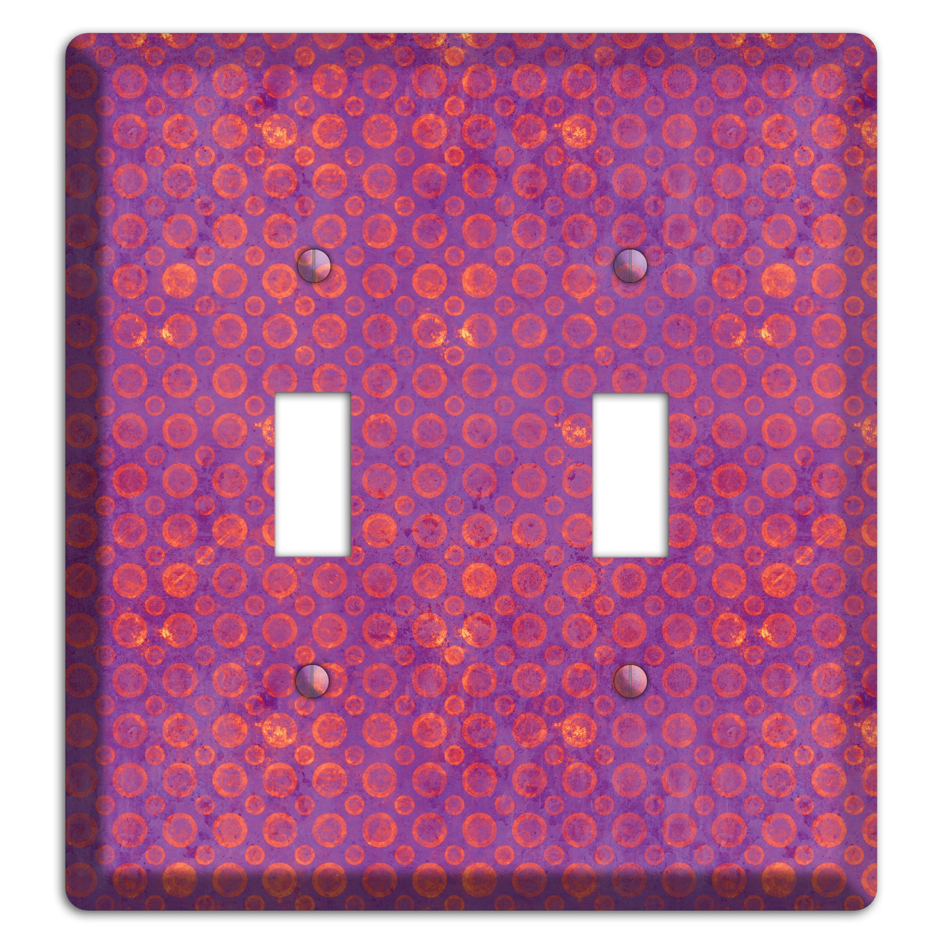 Purple and Pink Circles 2 Toggle Wallplate