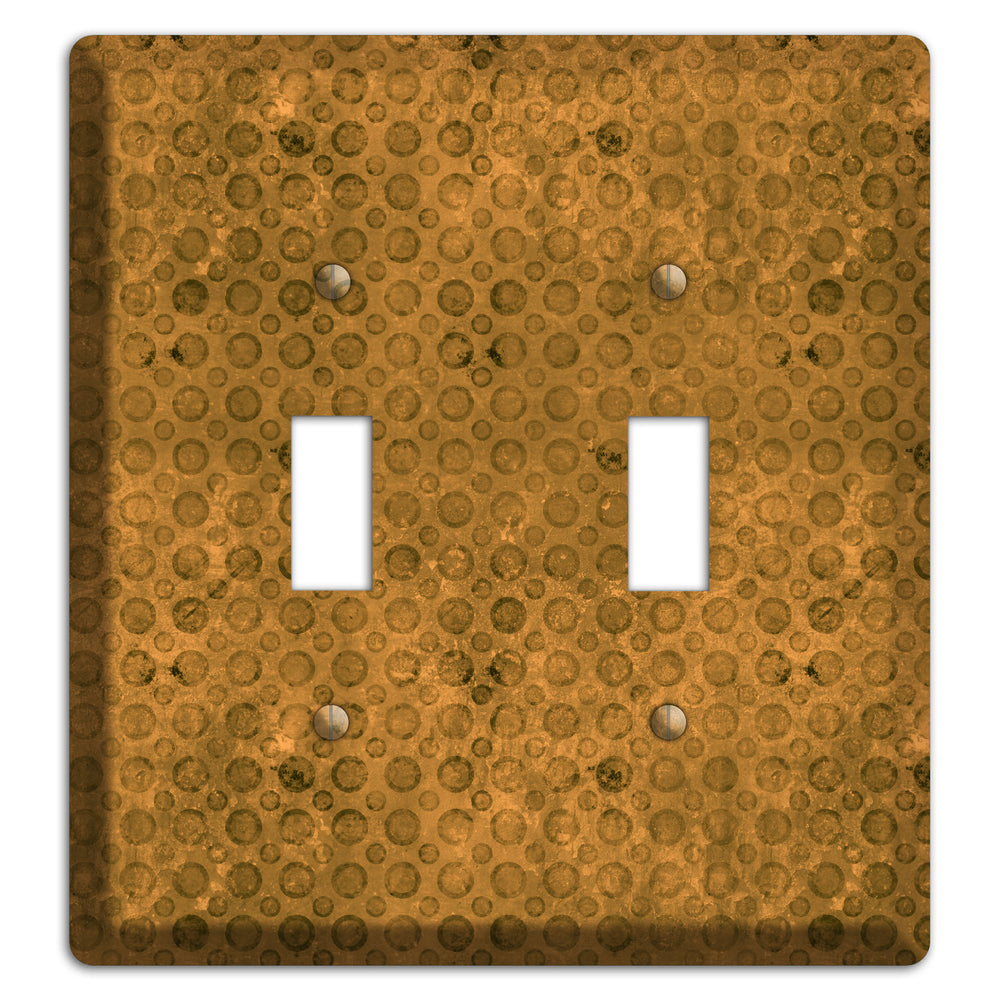 Mustard Circles 2 Toggle Wallplate