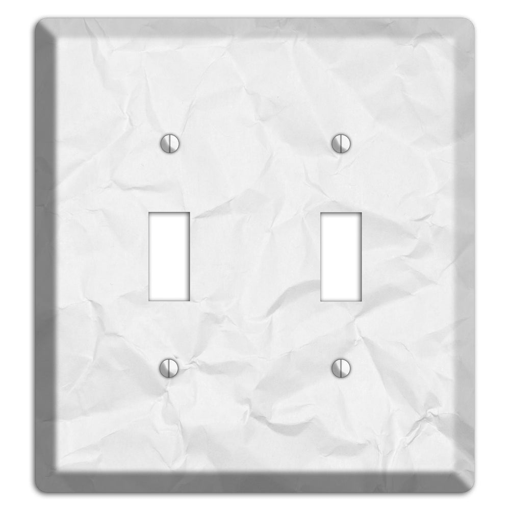 Gallery Crinkled Paper 2 Toggle Wallplate