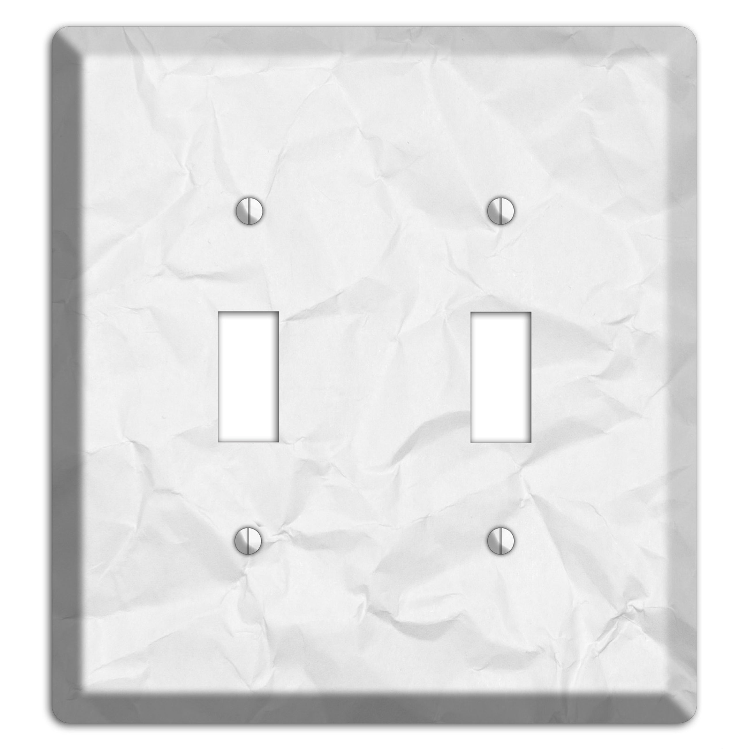 Gallery Crinkled Paper 2 Toggle Wallplate