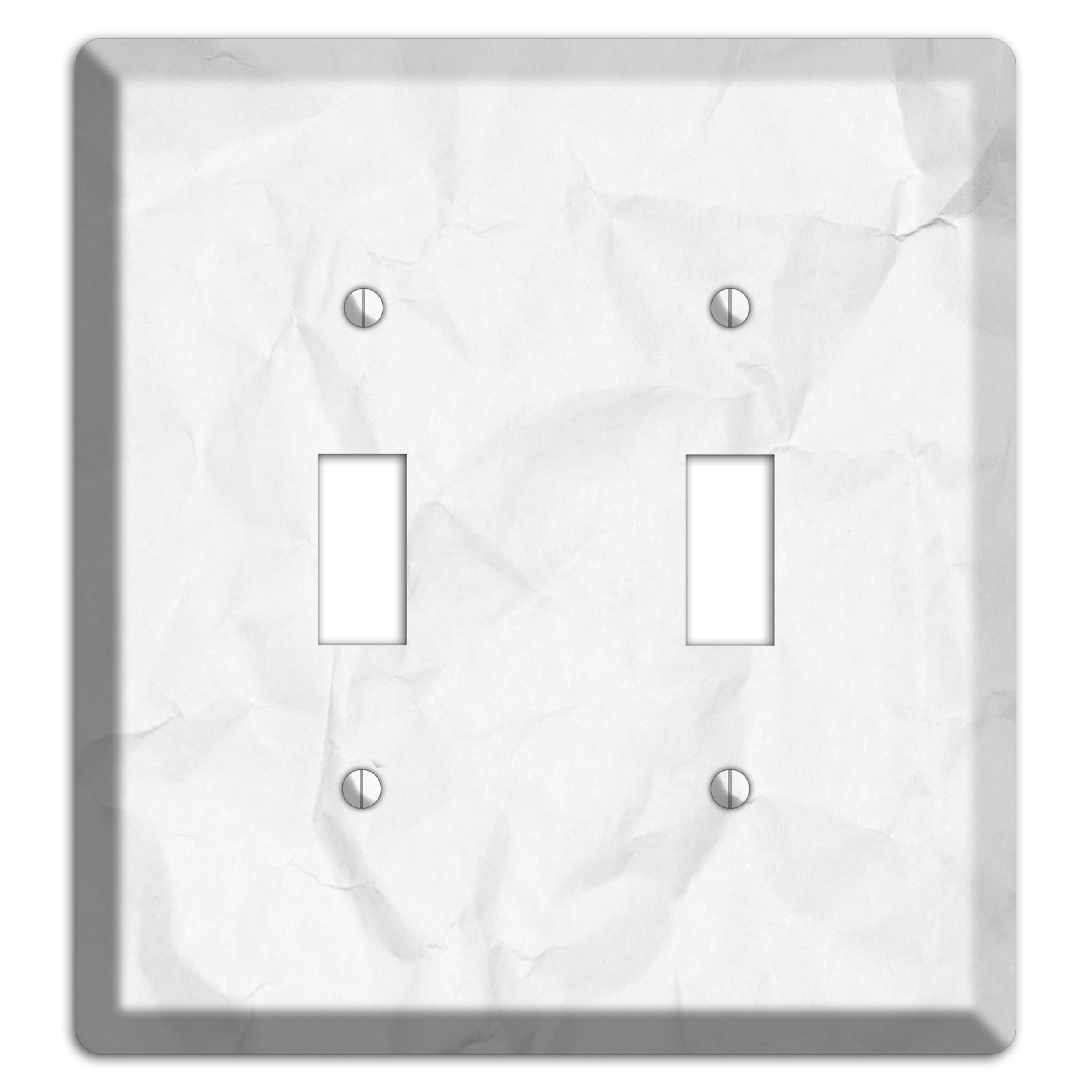 Seashell Crinkled Paper 2 Toggle Wallplate
