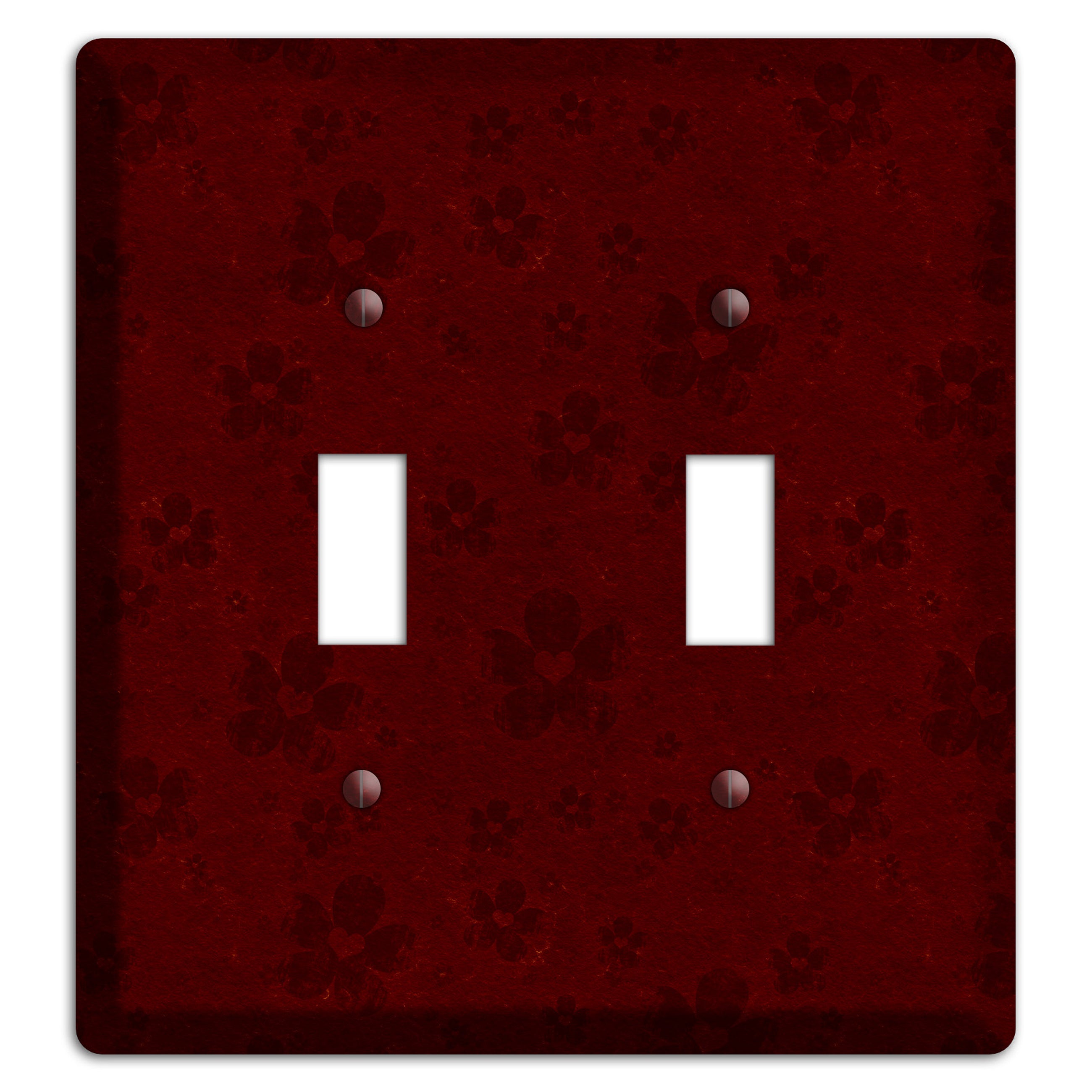 Maroon Grunge Suzani 2 2 Toggle Wallplate