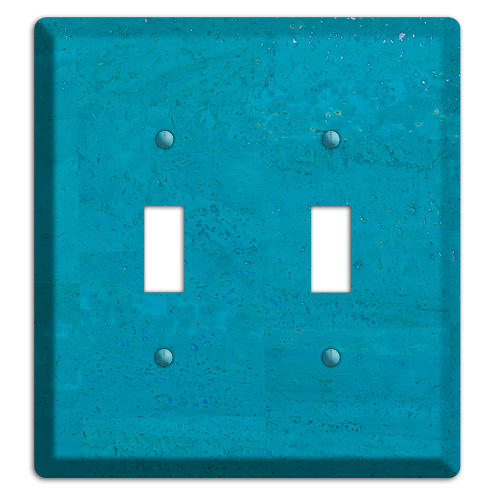 Bahama Blue Cork 2 Toggle Wallplate