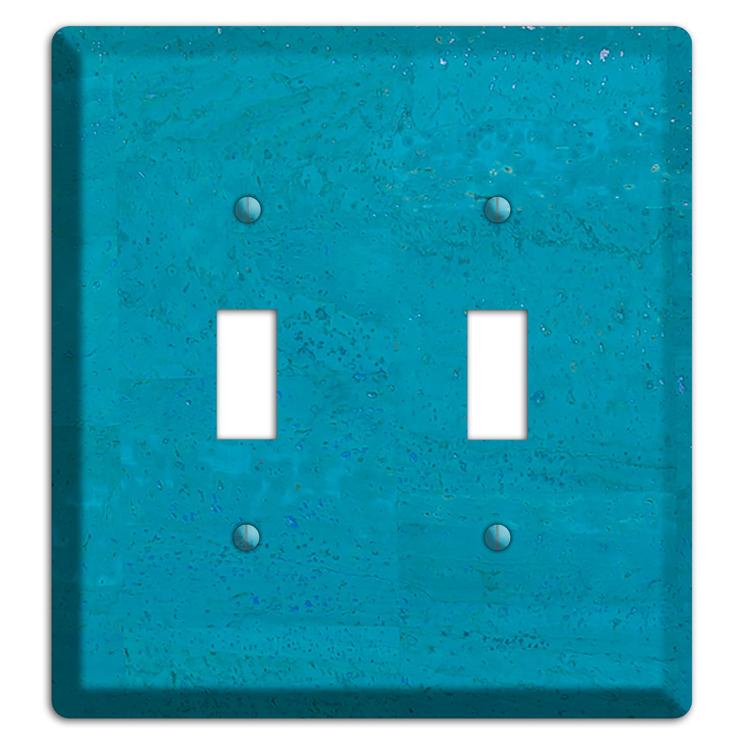 Bahama Blue Cork 2 Toggle Wallplate