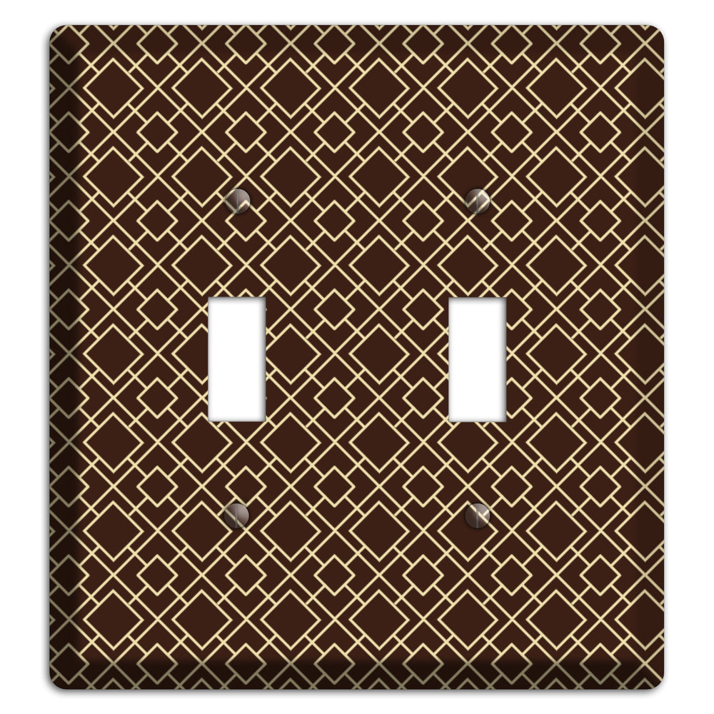Asian Square Pattern 2 Toggle Wallplate