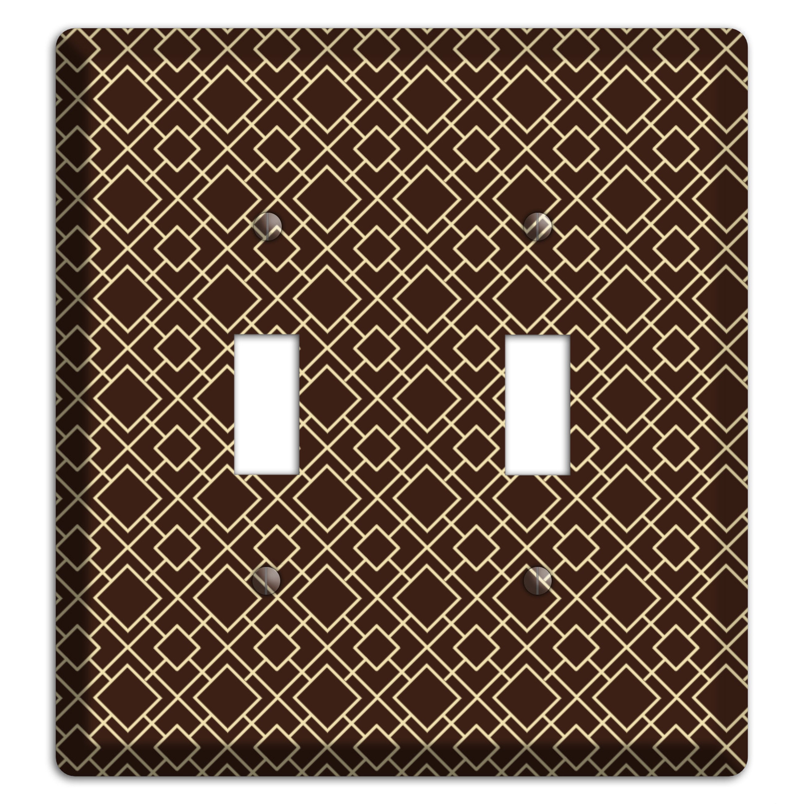 Asian Square Pattern 2 Toggle Wallplate