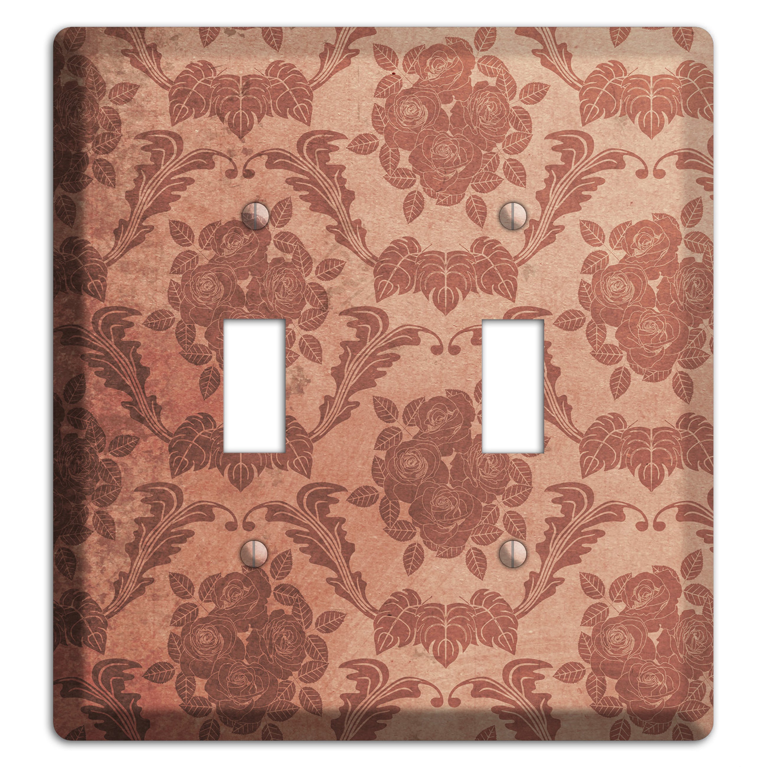 Old Rose Vintage Rose Damask 2 Toggle Wallplate