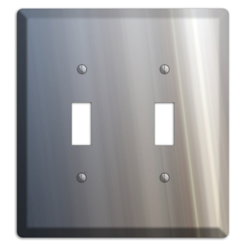White with Blue Retro Burst 2 Toggle Wallplate