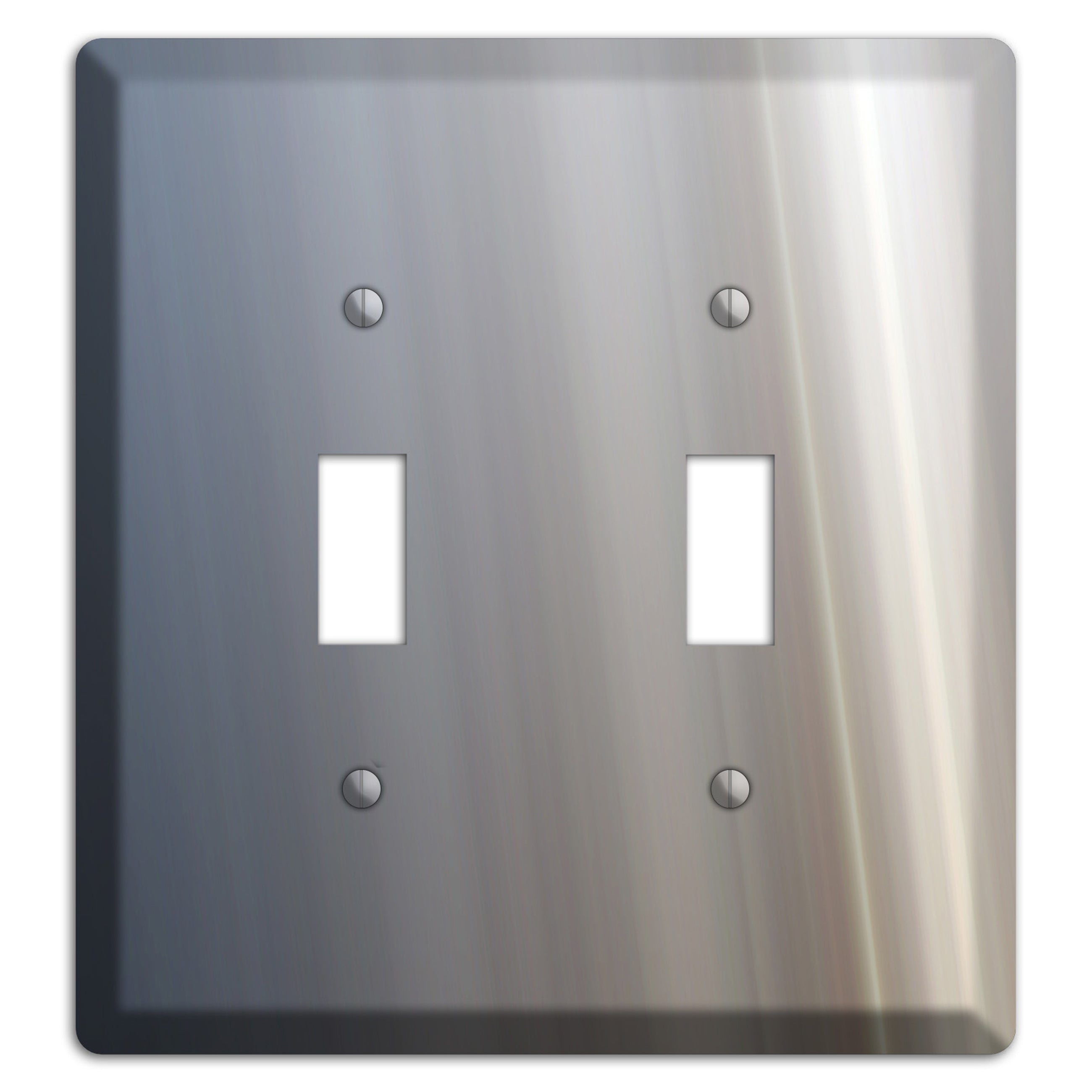 White with Blue Retro Burst 2 Toggle Wallplate