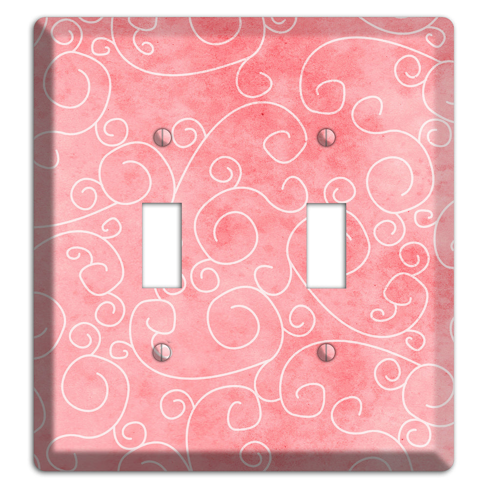 Azalea Soft Coral 2 Toggle Wallplate