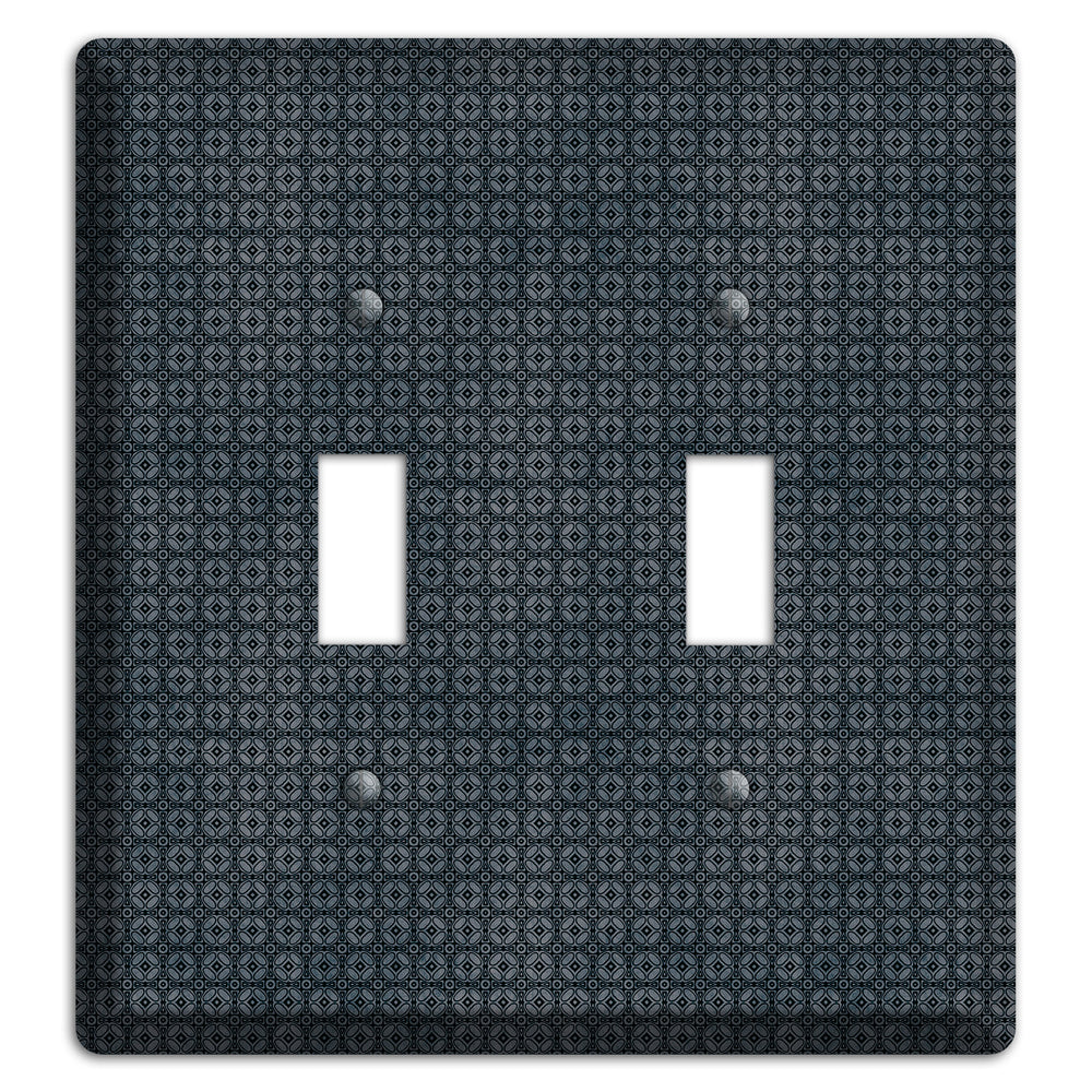 Multi Black and Grey Arabesque 2 Toggle Wallplate