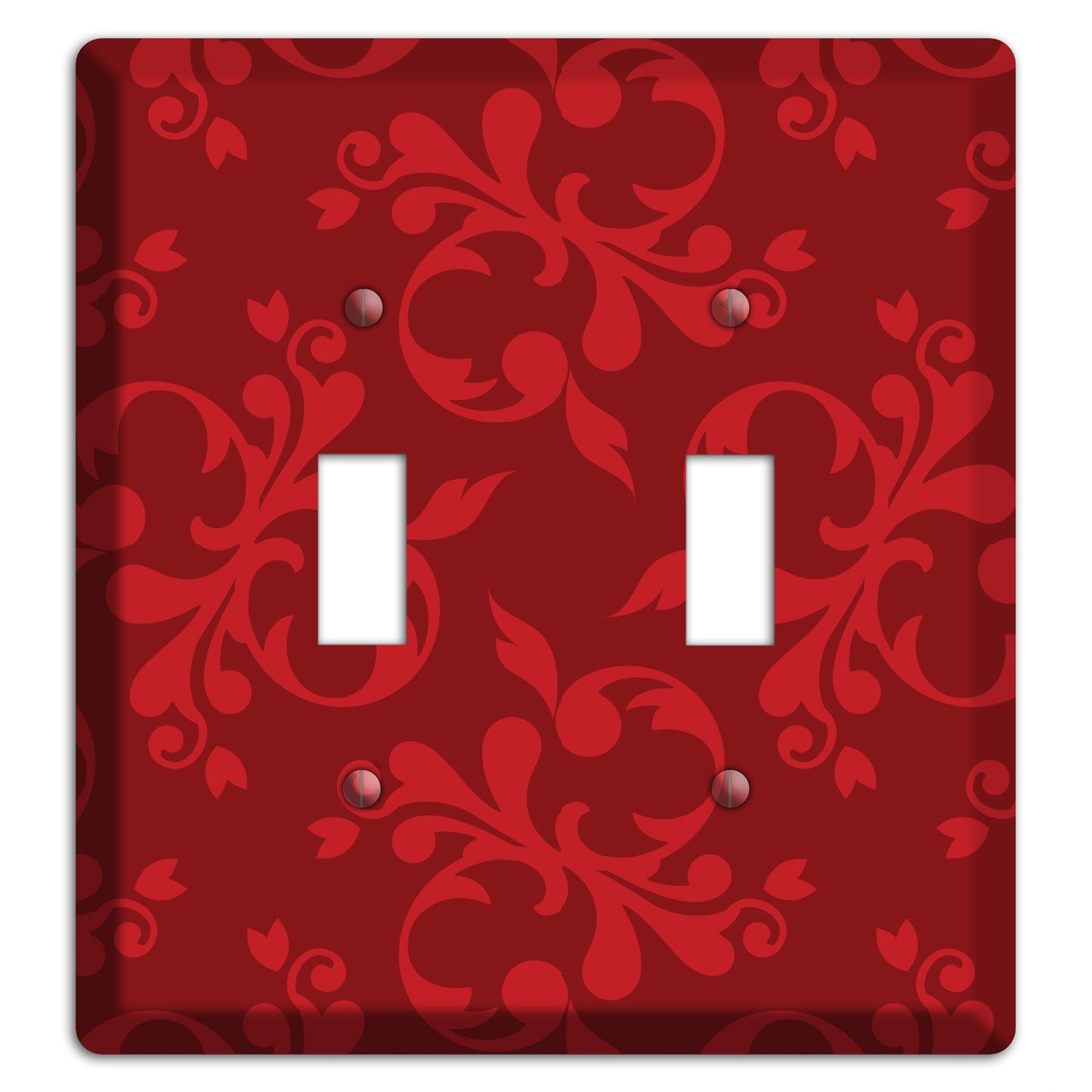Red Victorian Toile 2 Toggle Wallplate