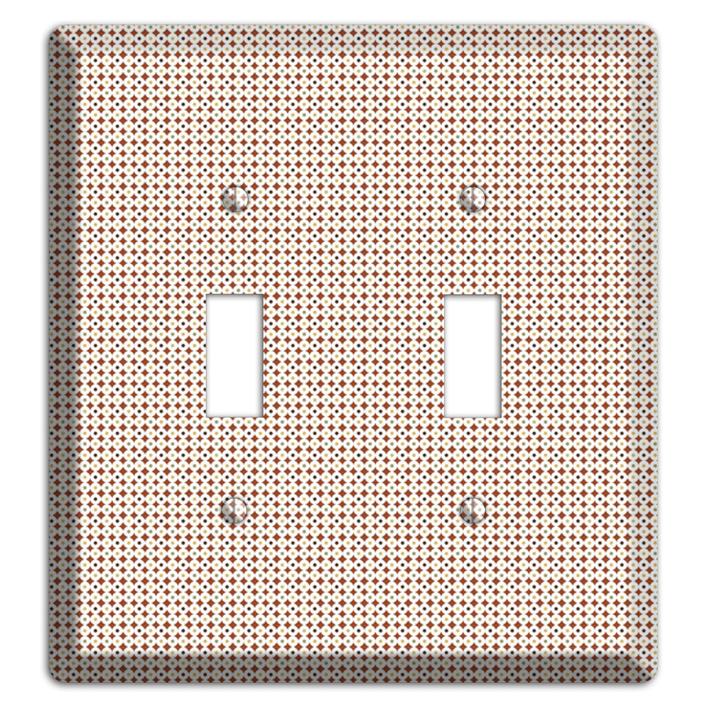 Beige Weave 2 Toggle Wallplate