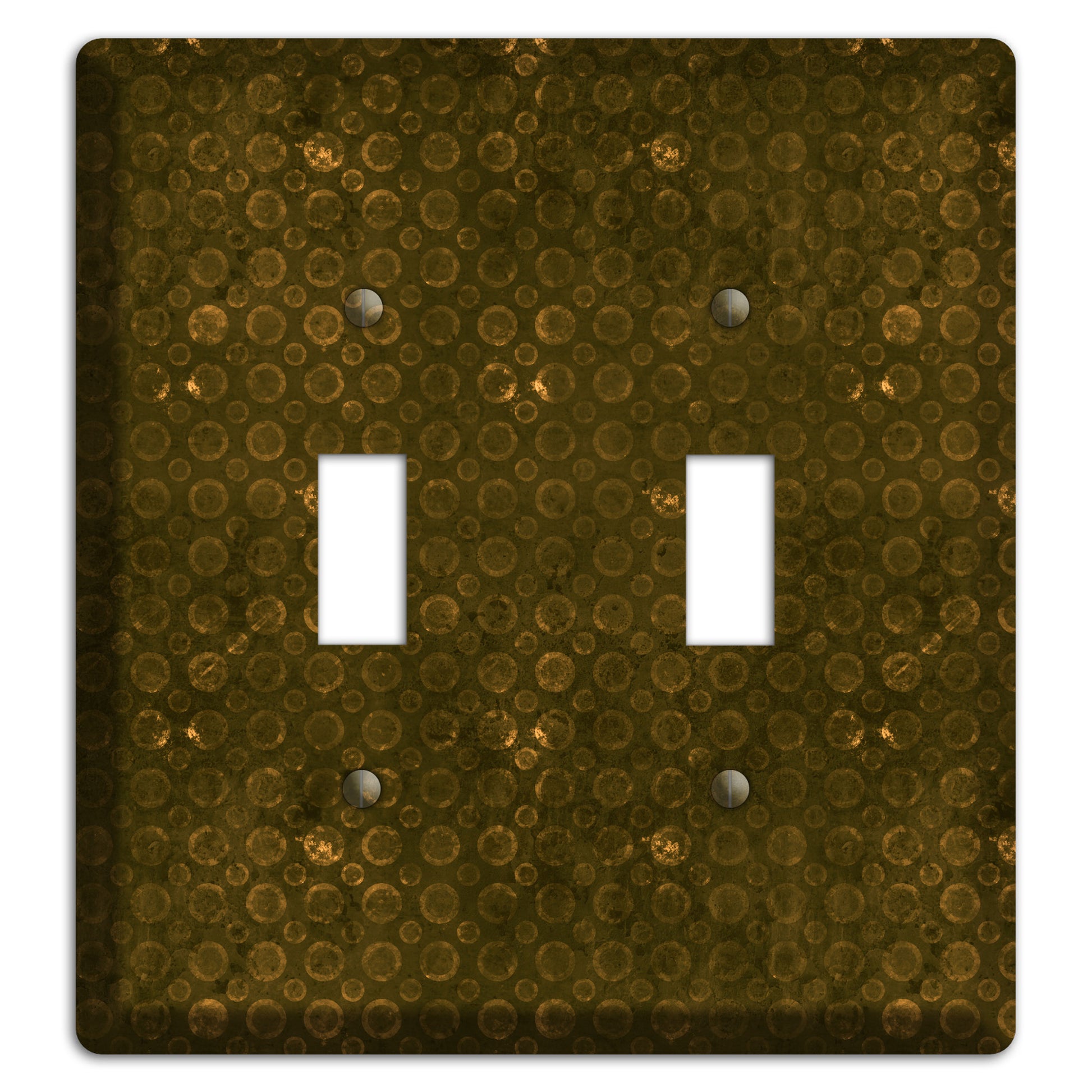 Olive Circles 2 Toggle Wallplate