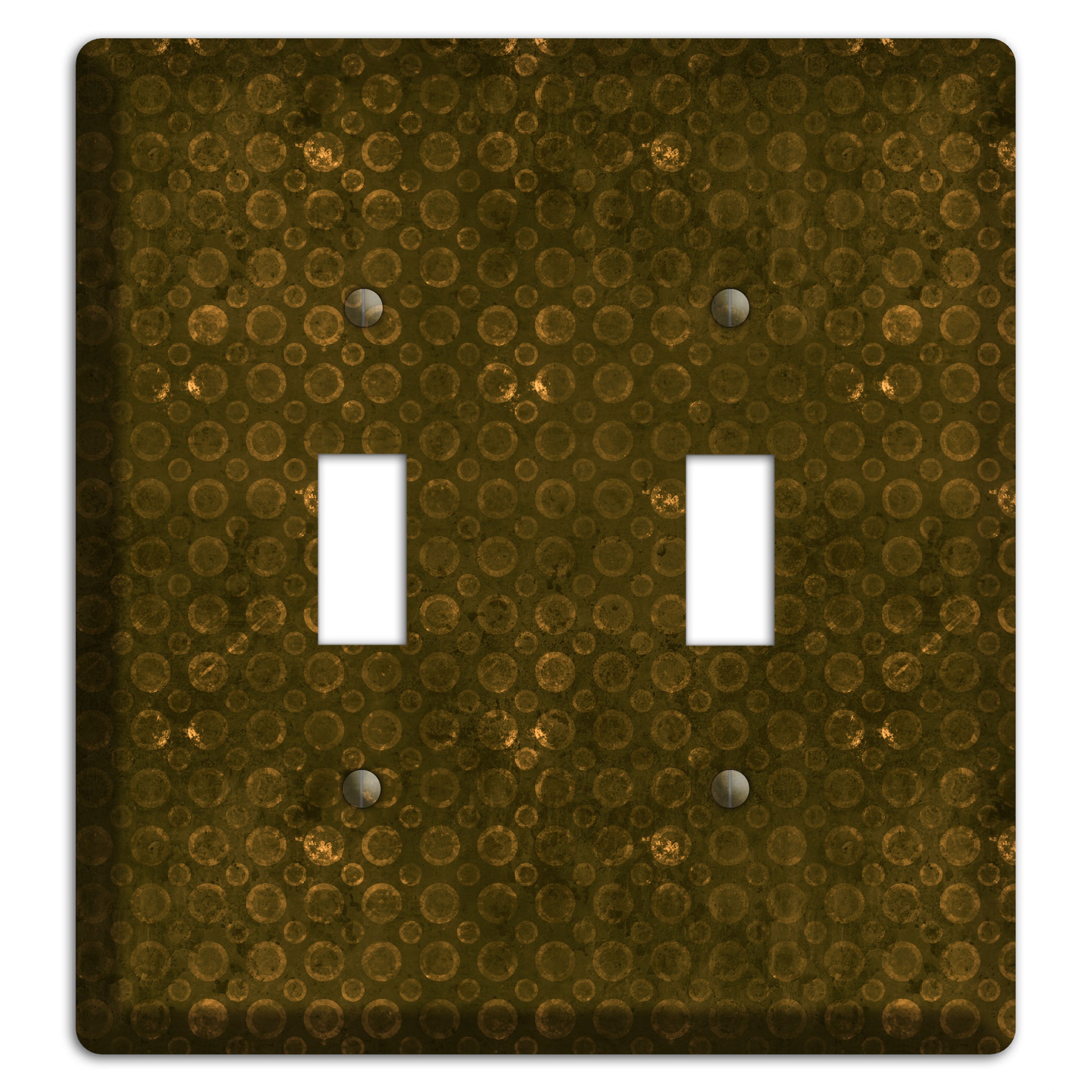 Olive Circles 2 Toggle Wallplate