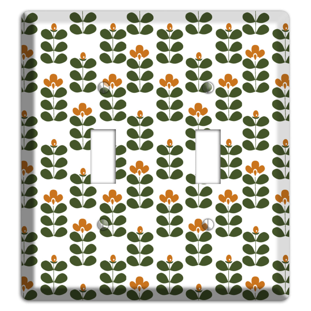 Green Small Sprouts 2 Toggle Wallplate