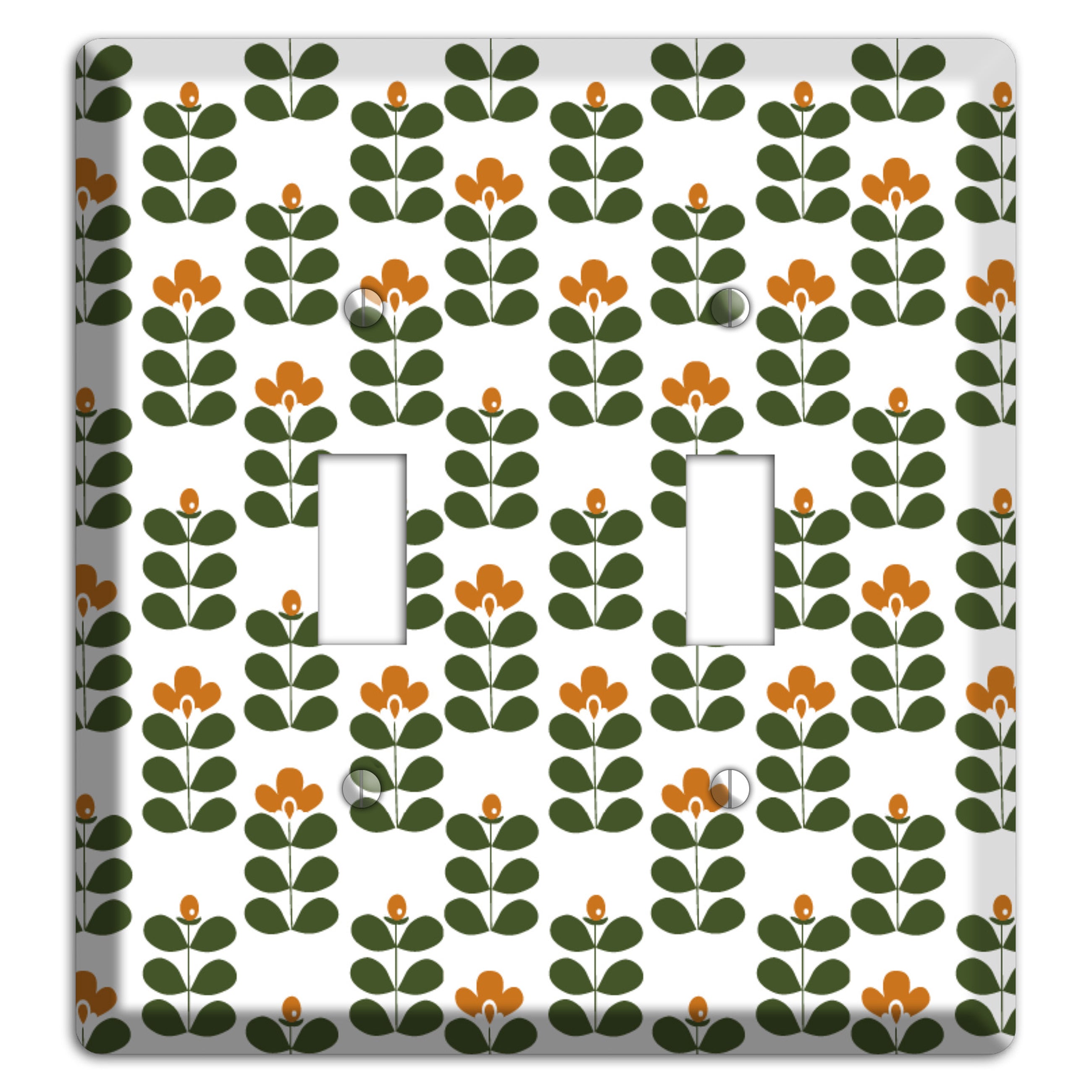 Green Small Sprouts 2 Toggle Wallplate