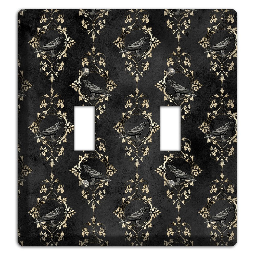 Edgar Allen Poe Raven 2 Toggle Wallplate