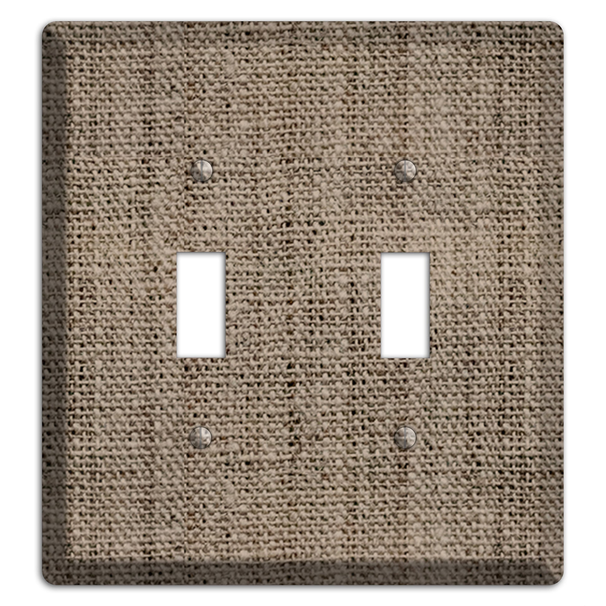 Sand Dune Burlap 2 Toggle Wallplate
