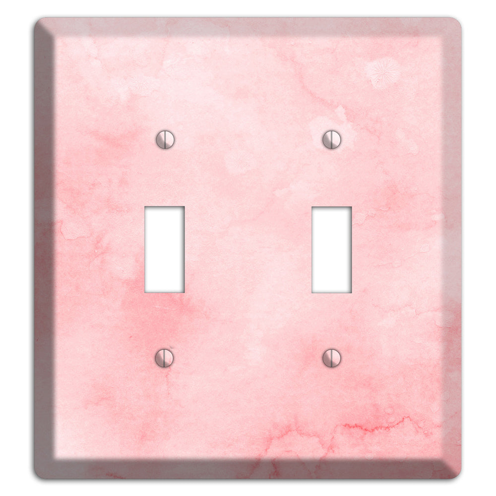 Mandys Pink Soft Coral 2 Toggle Wallplate
