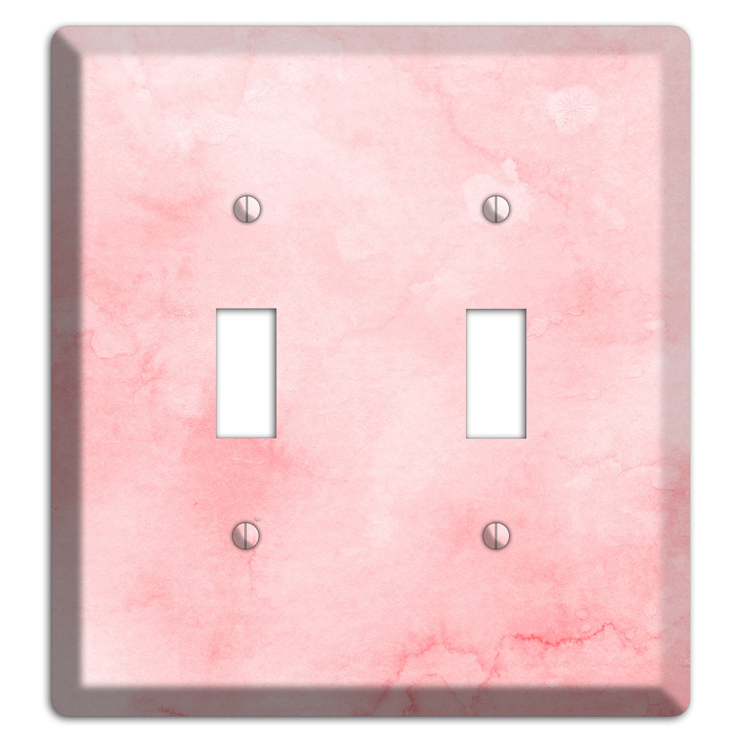 Mandys Pink Soft Coral 2 Toggle Wallplate