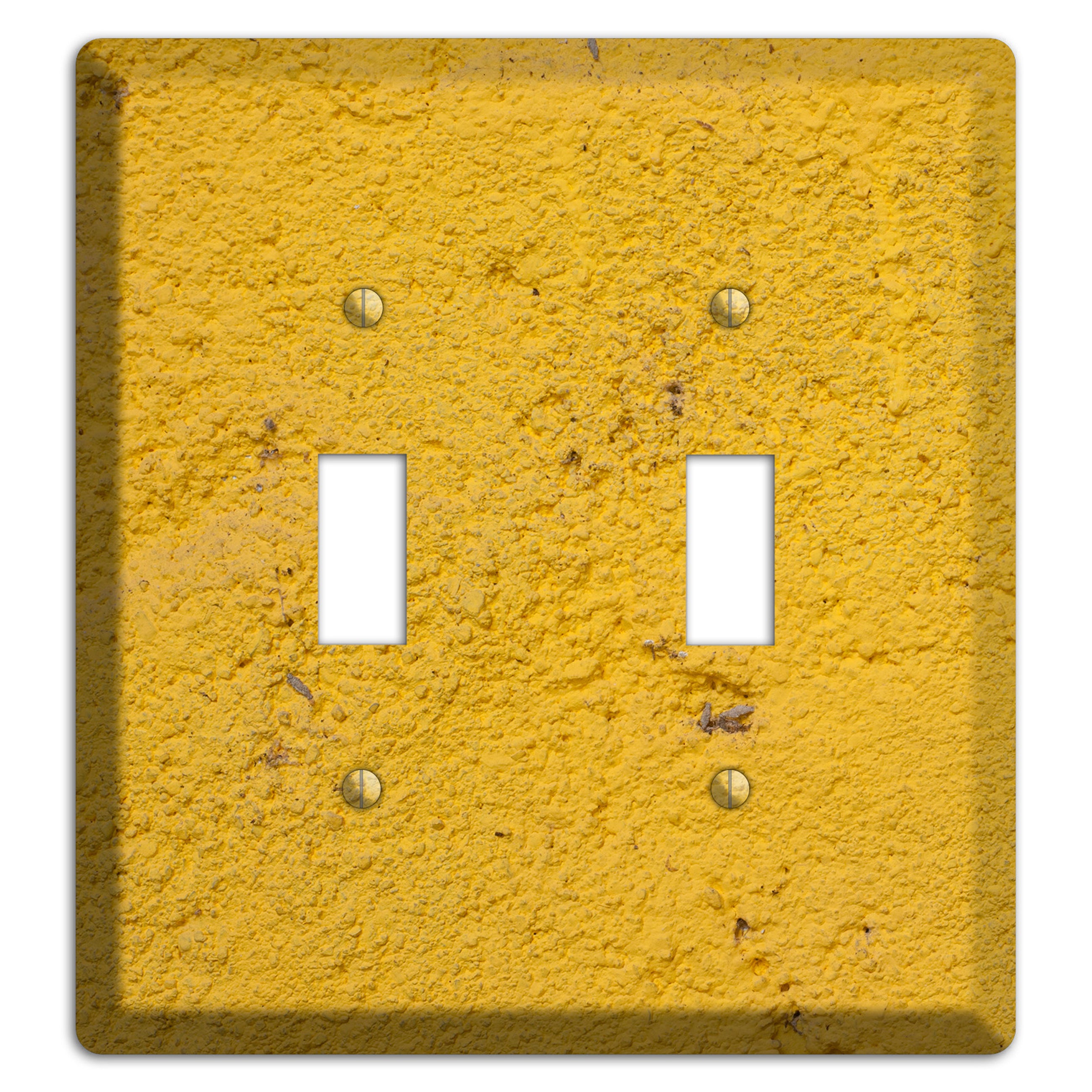 Yellow Concrete 2 Toggle Wallplate