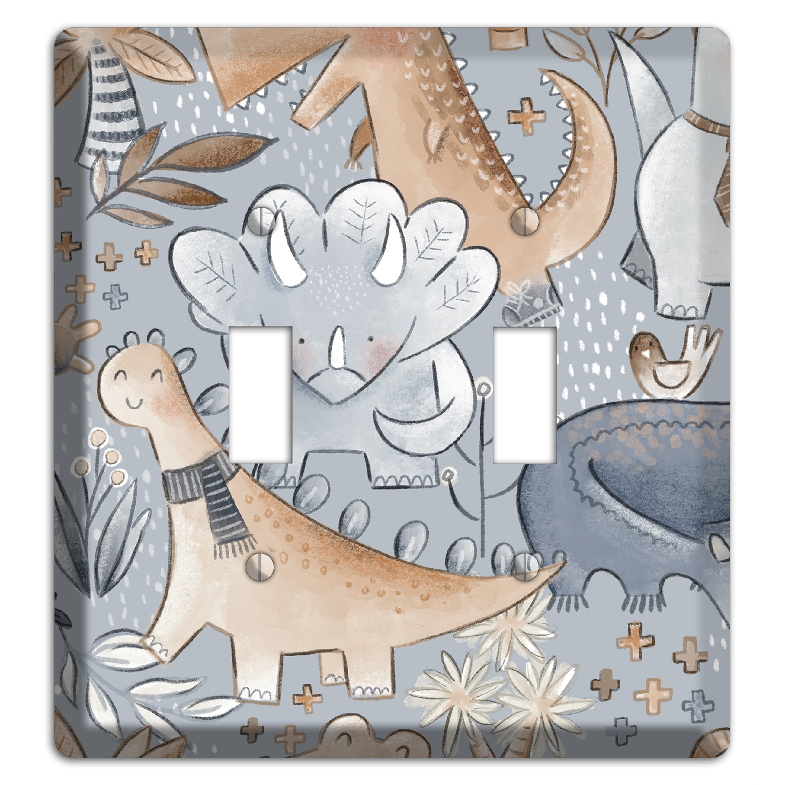 Dinosaur Friends 2 Toggle Wallplate