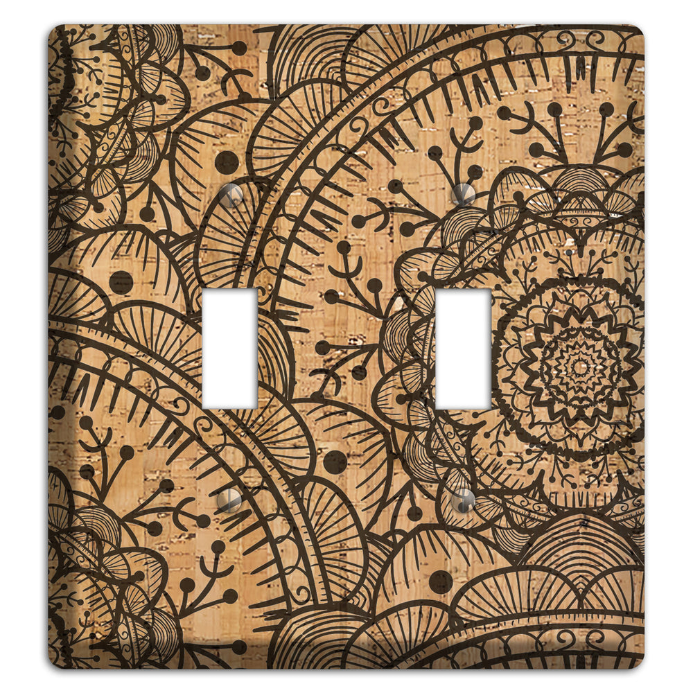 Mandala Cork 2 Toggle Wallplate
