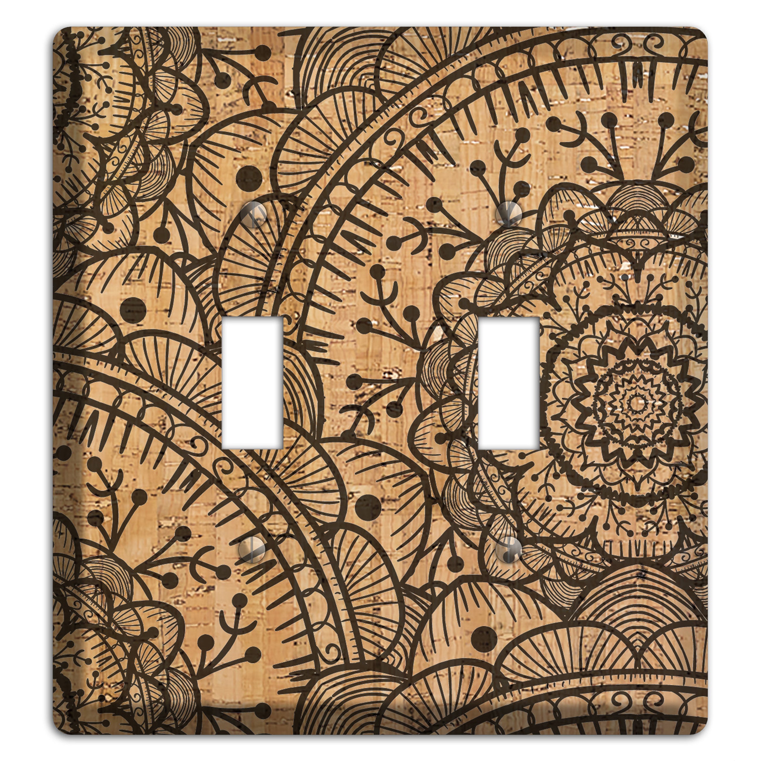 Mandala Cork 2 Toggle Wallplate