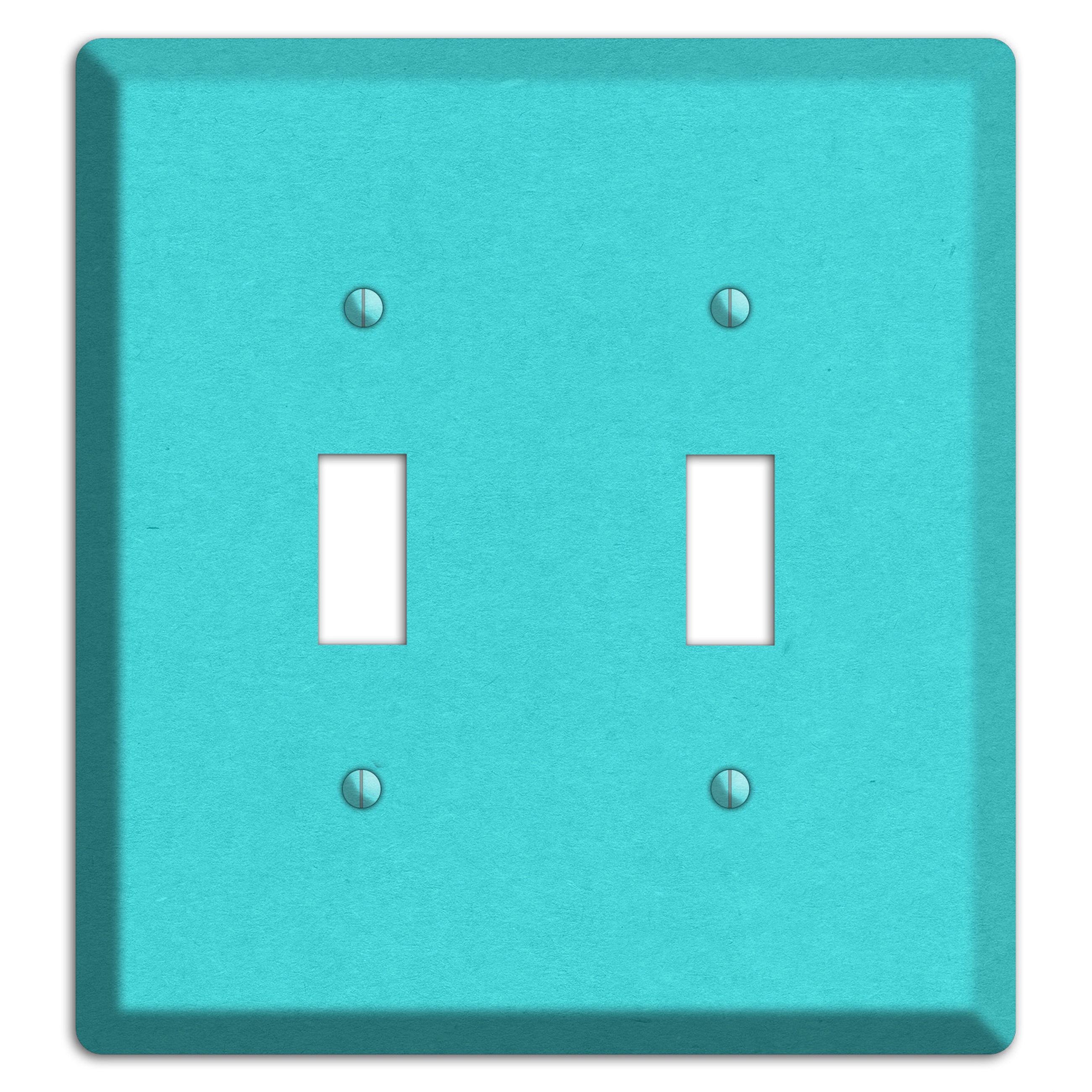 Turquoise Kraft 2 Toggle Wallplate