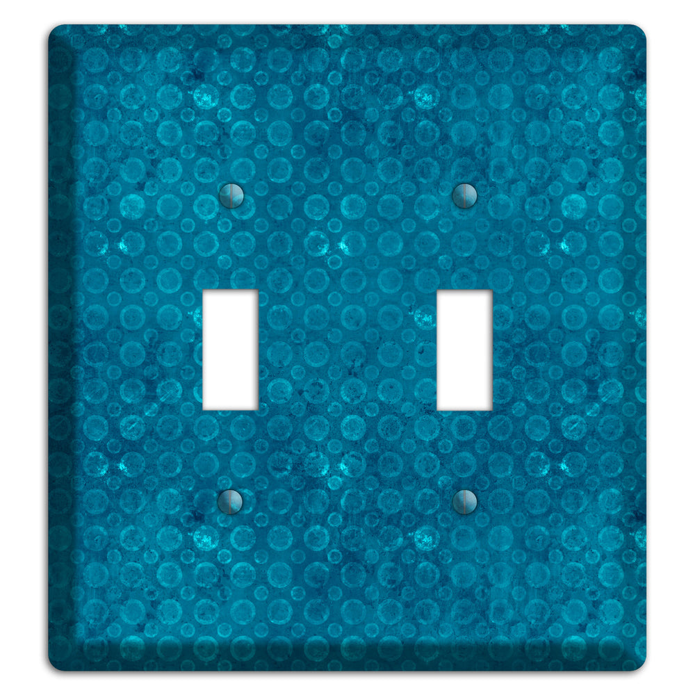 Turquoise Circles 2 Toggle Wallplate
