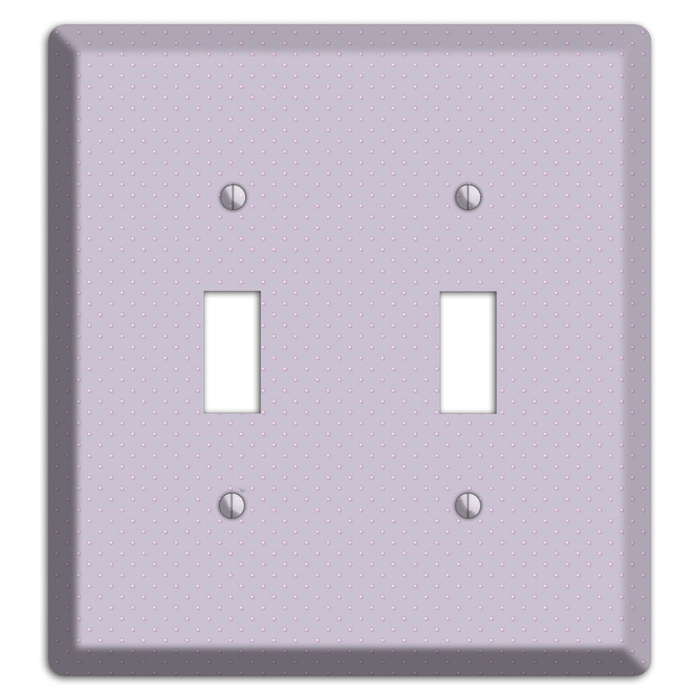 Lavender with Tiny Dots 2 Toggle Wallplate