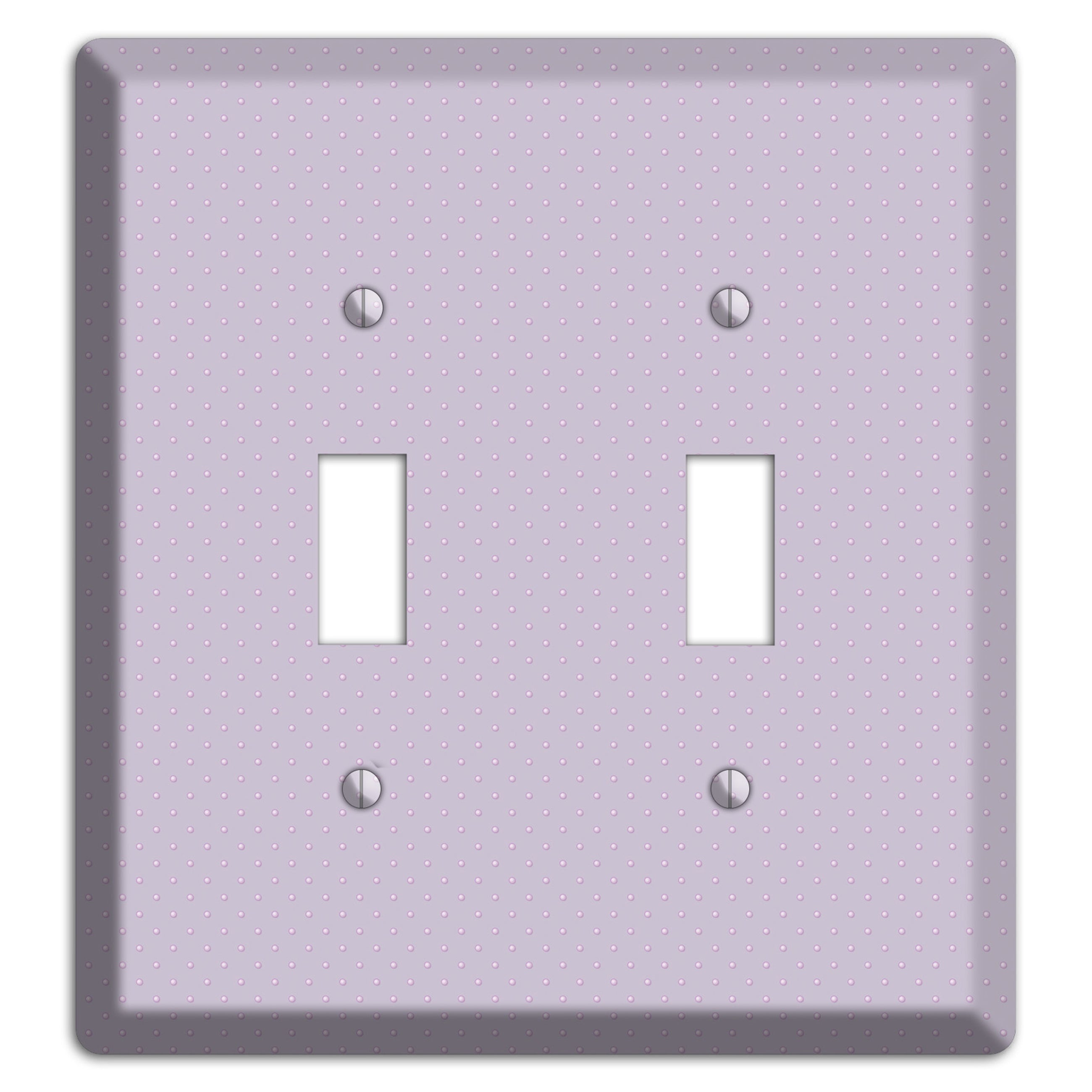 Lavender with Tiny Dots 2 Toggle Wallplate