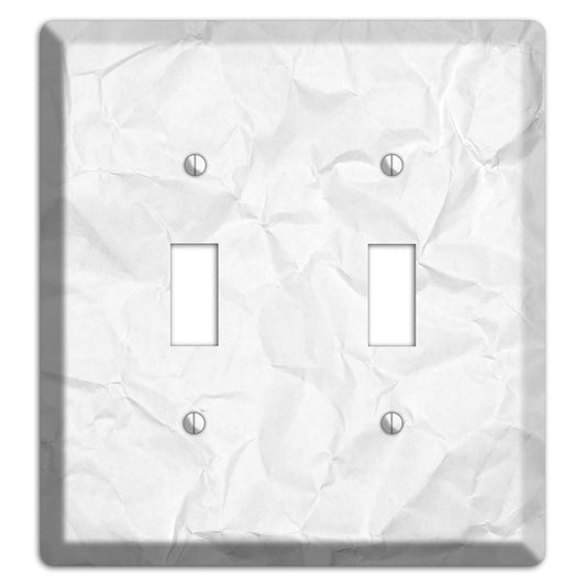 Concrete Crinkled Paper 2 Toggle Wallplate