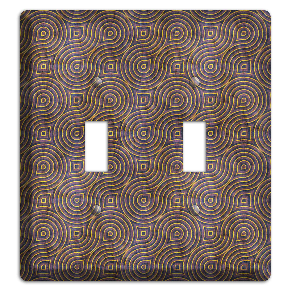 Purple Swirl 2 Toggle Wallplate