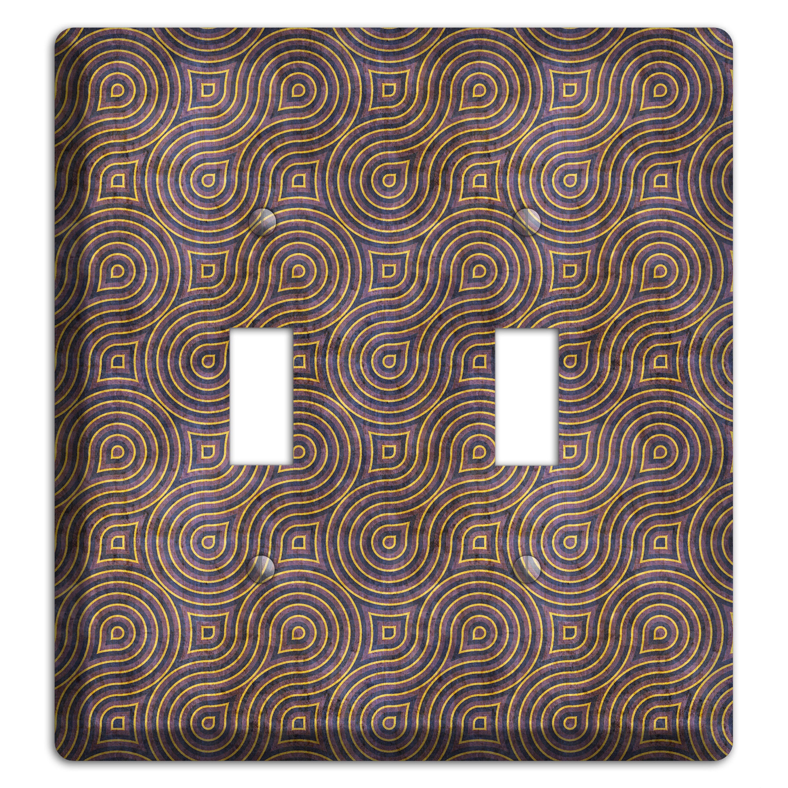 Purple Swirl 2 Toggle Wallplate