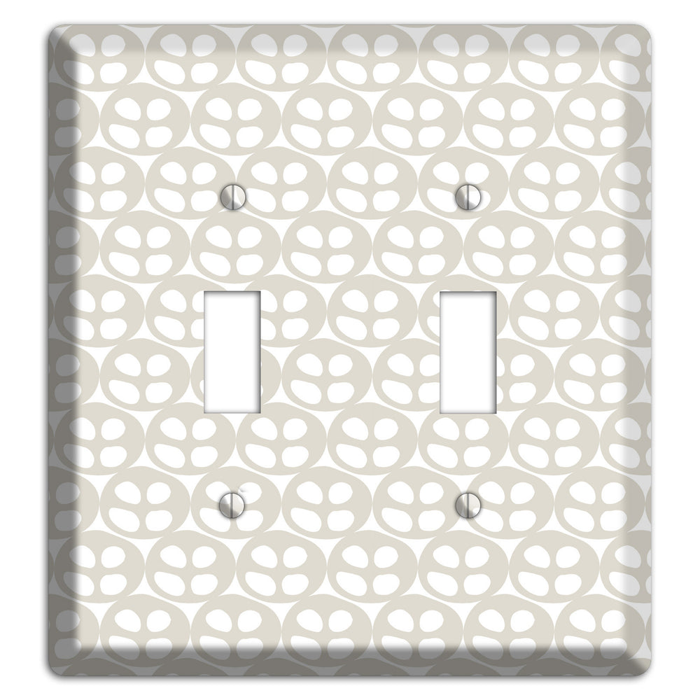 Simple Scandanavian Style AA 2 Toggle Wallplate