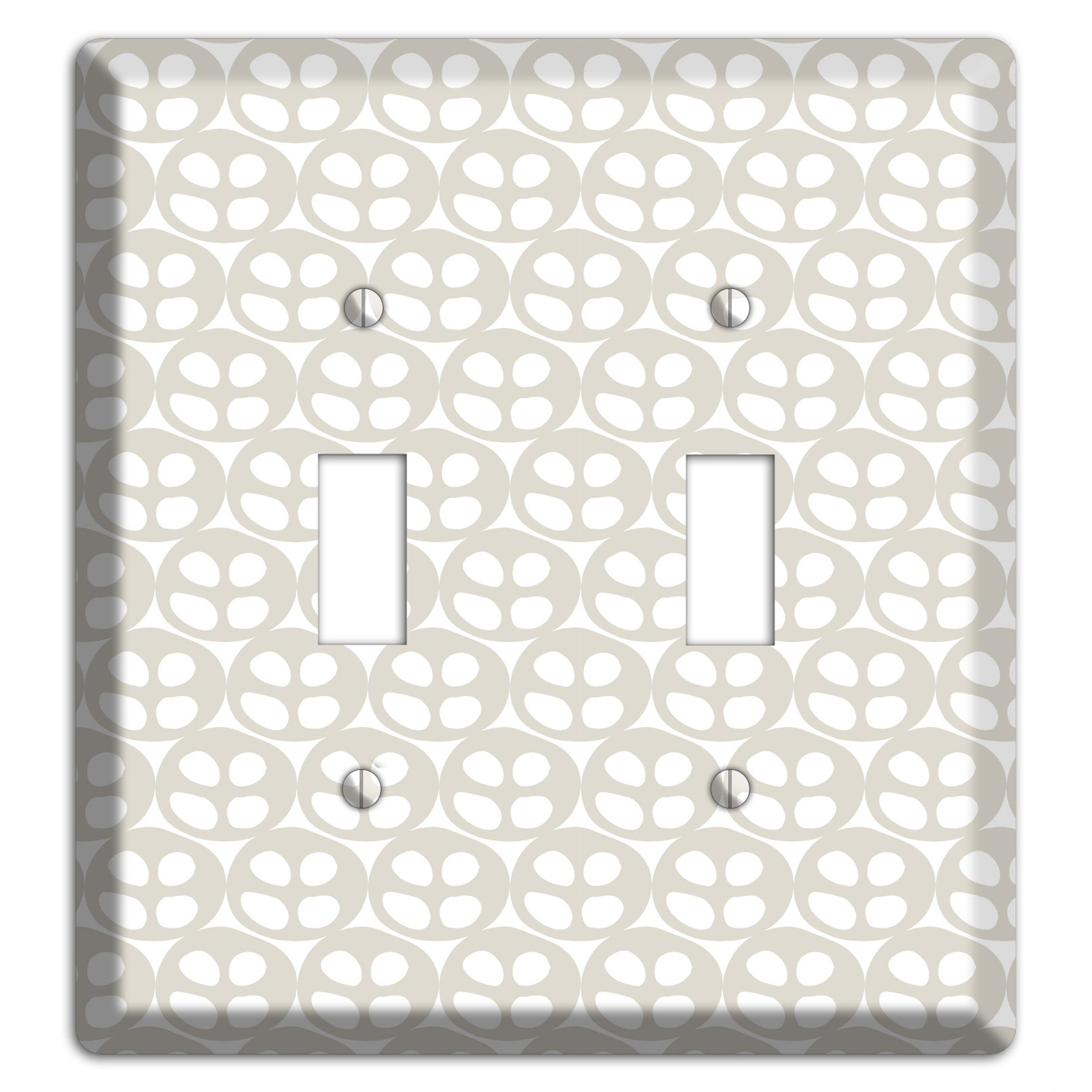 Simple Scandanavian Style AA 2 Toggle Wallplate