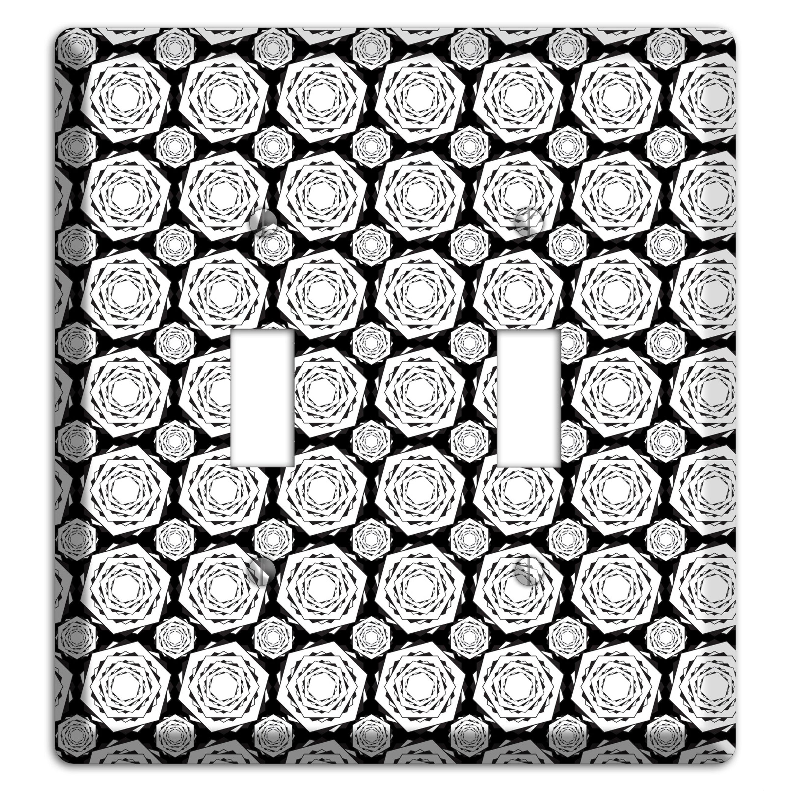 Overlay Hexagon Rotation Repeat 3 2 Toggle Wallplate