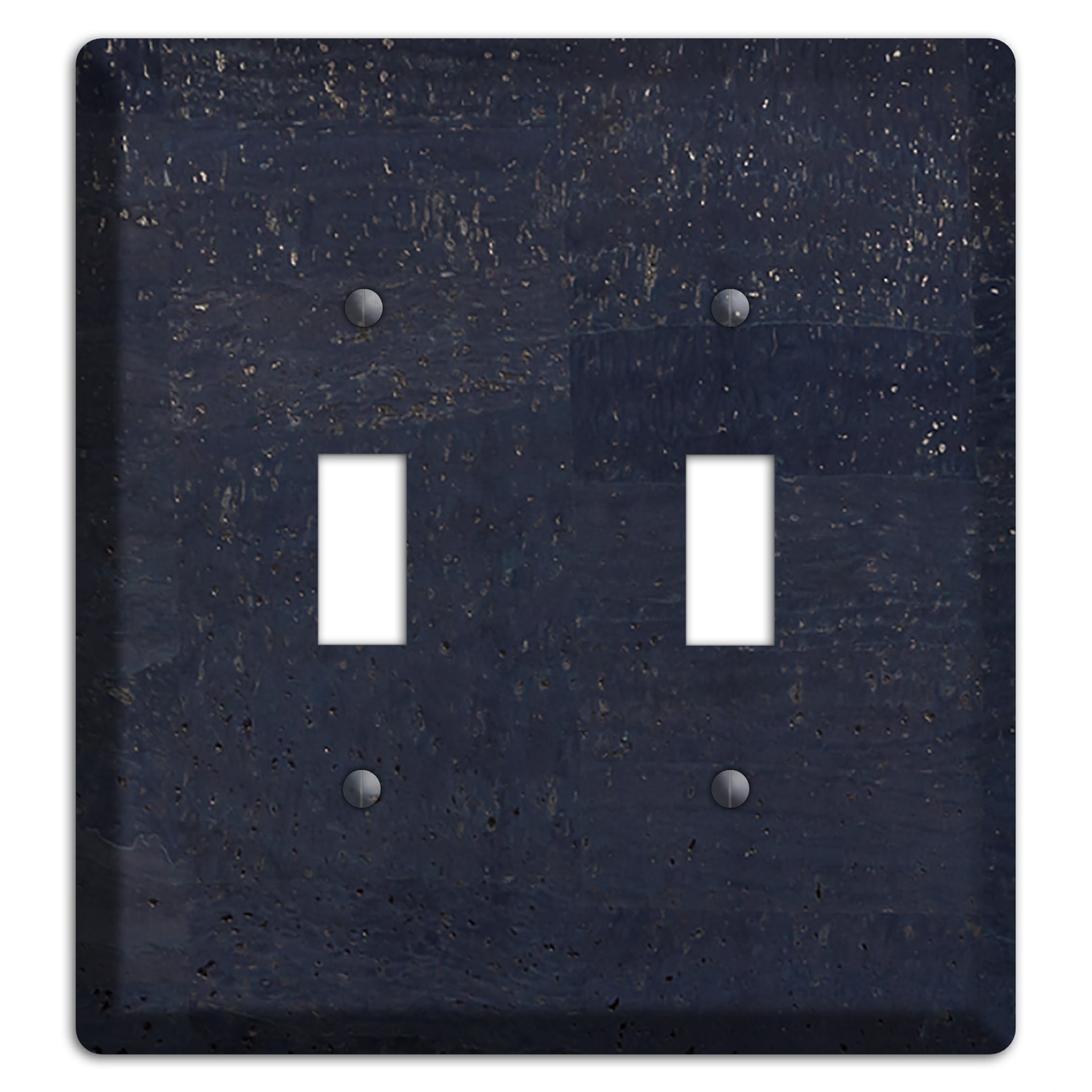 Navy Cork 2 Toggle Wallplate