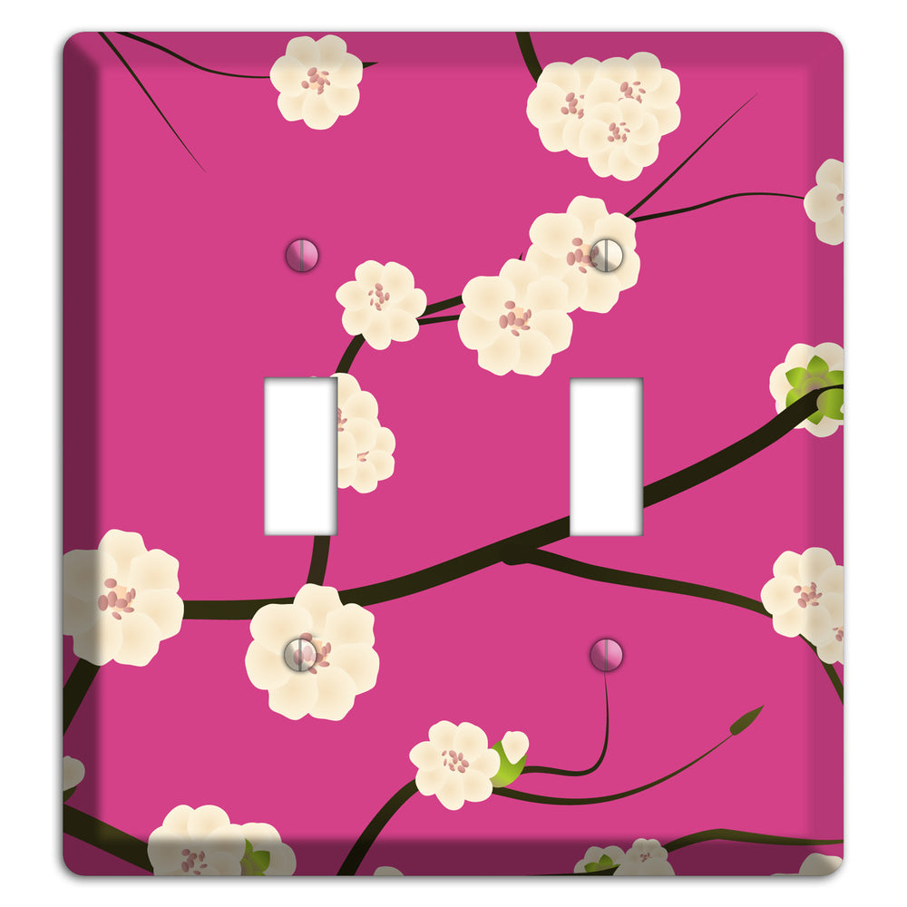 Pink Cherry Blossoms 2 2 Toggle Wallplate