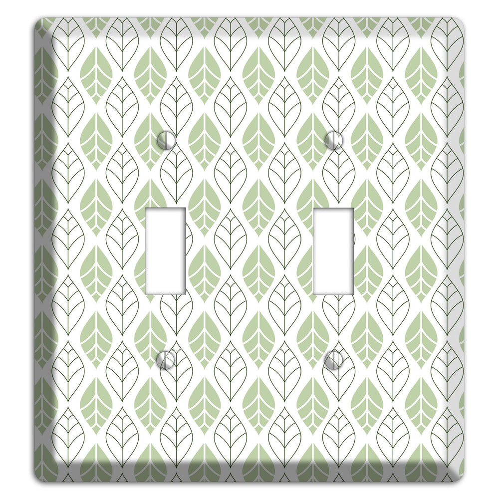 Leaves Style W 2 Toggle Wallplate