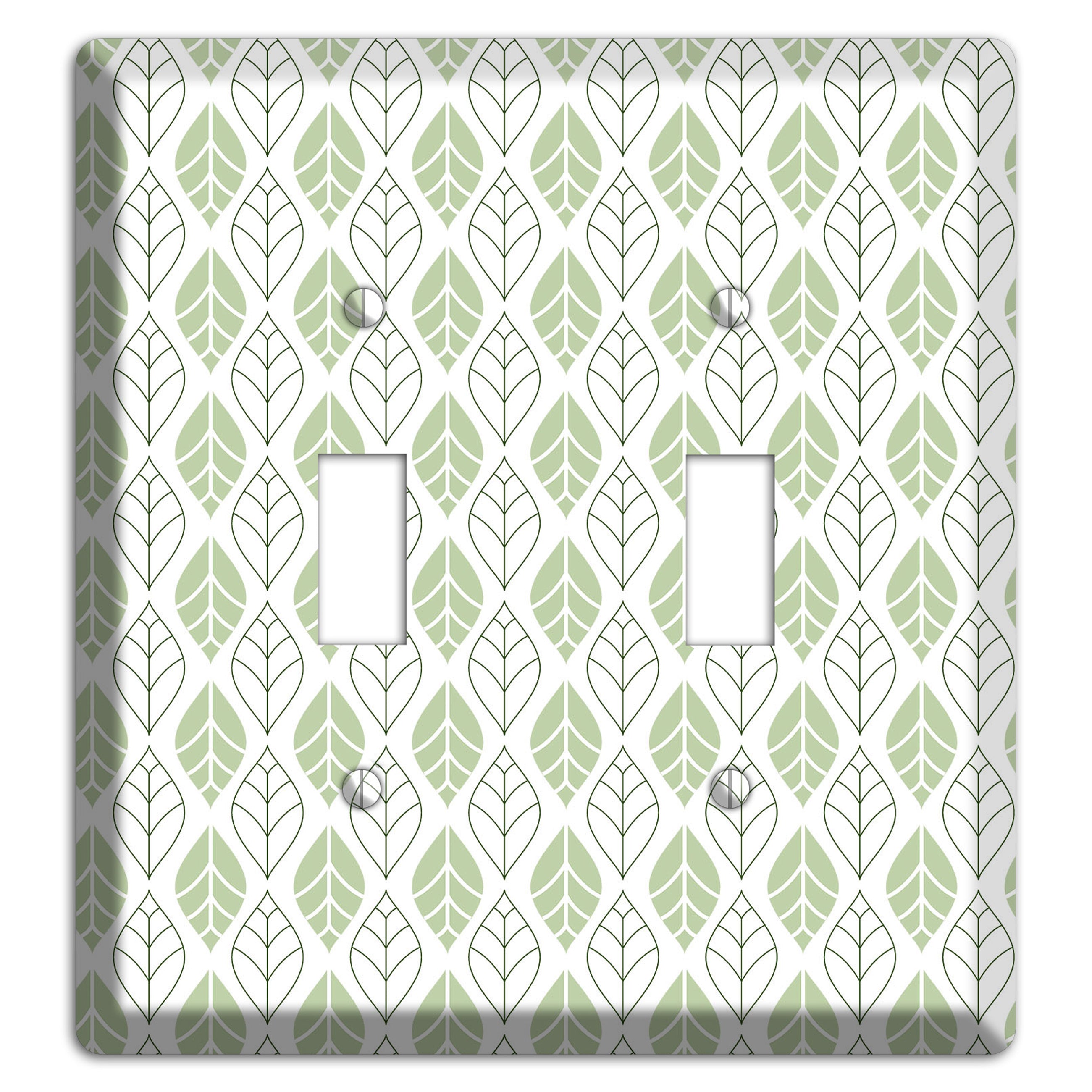 Leaves Style W 2 Toggle Wallplate