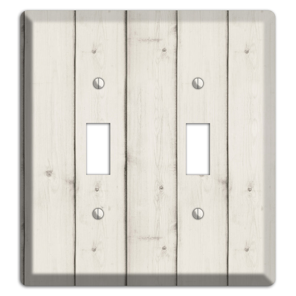 Satin Linen Antique 2 Toggle Wallplate