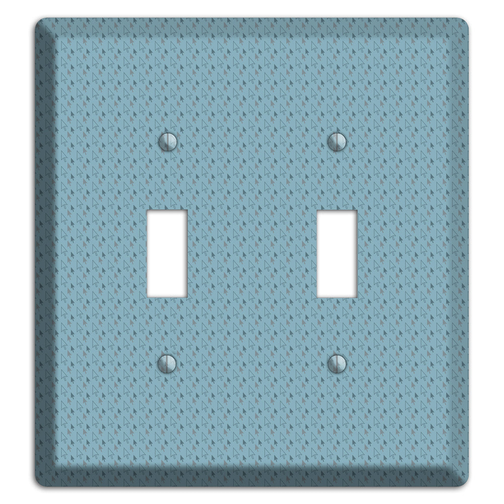 Blue Tiny Trees 2 Toggle Wallplate