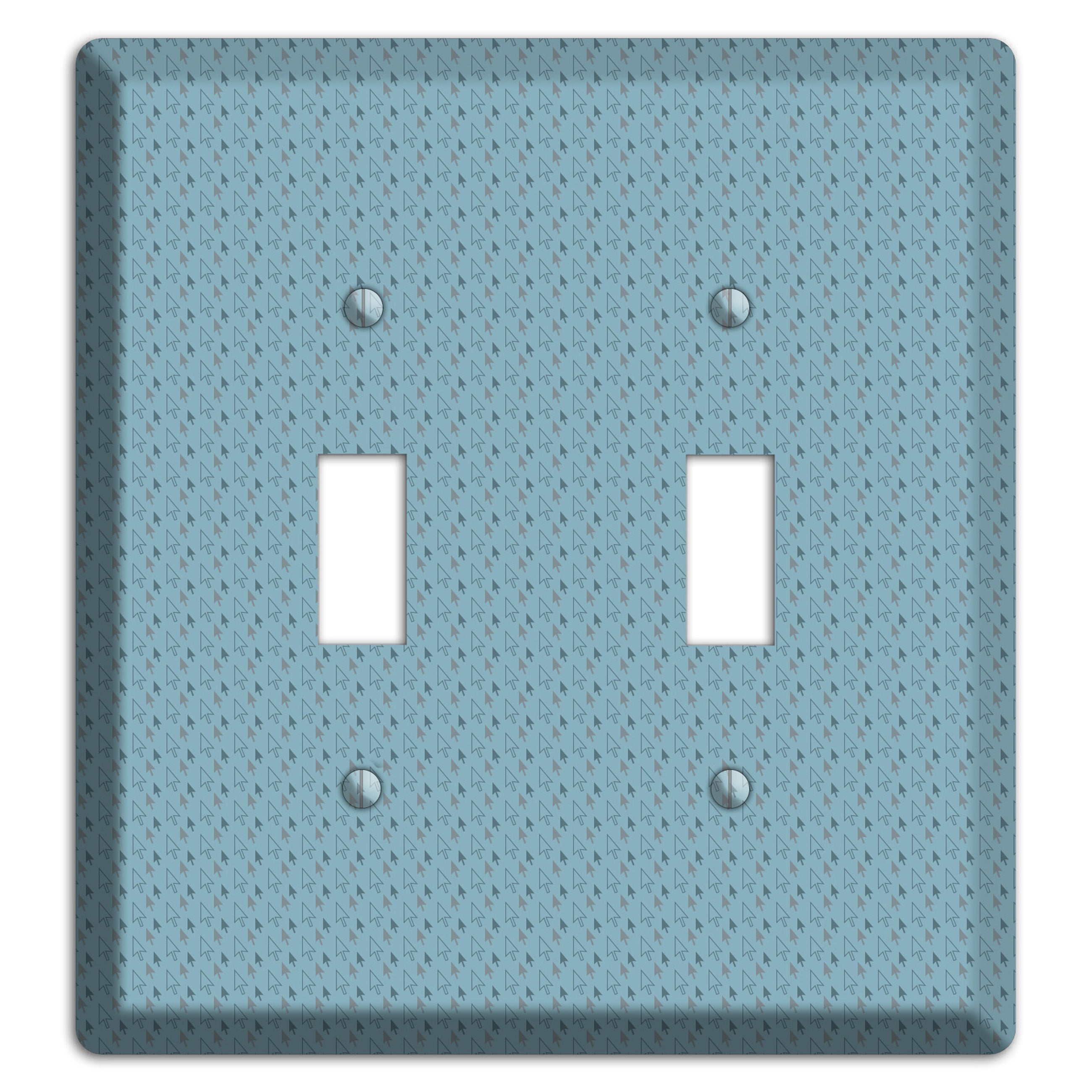 Blue Tiny Trees 2 Toggle Wallplate