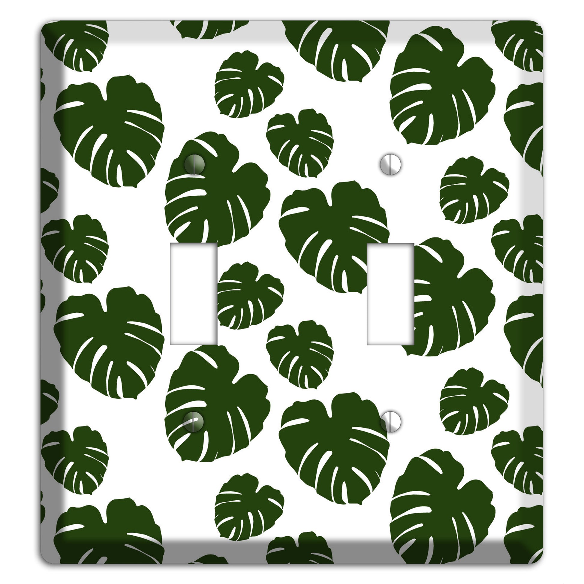 Leaves Style JJ 2 Toggle Wallplate