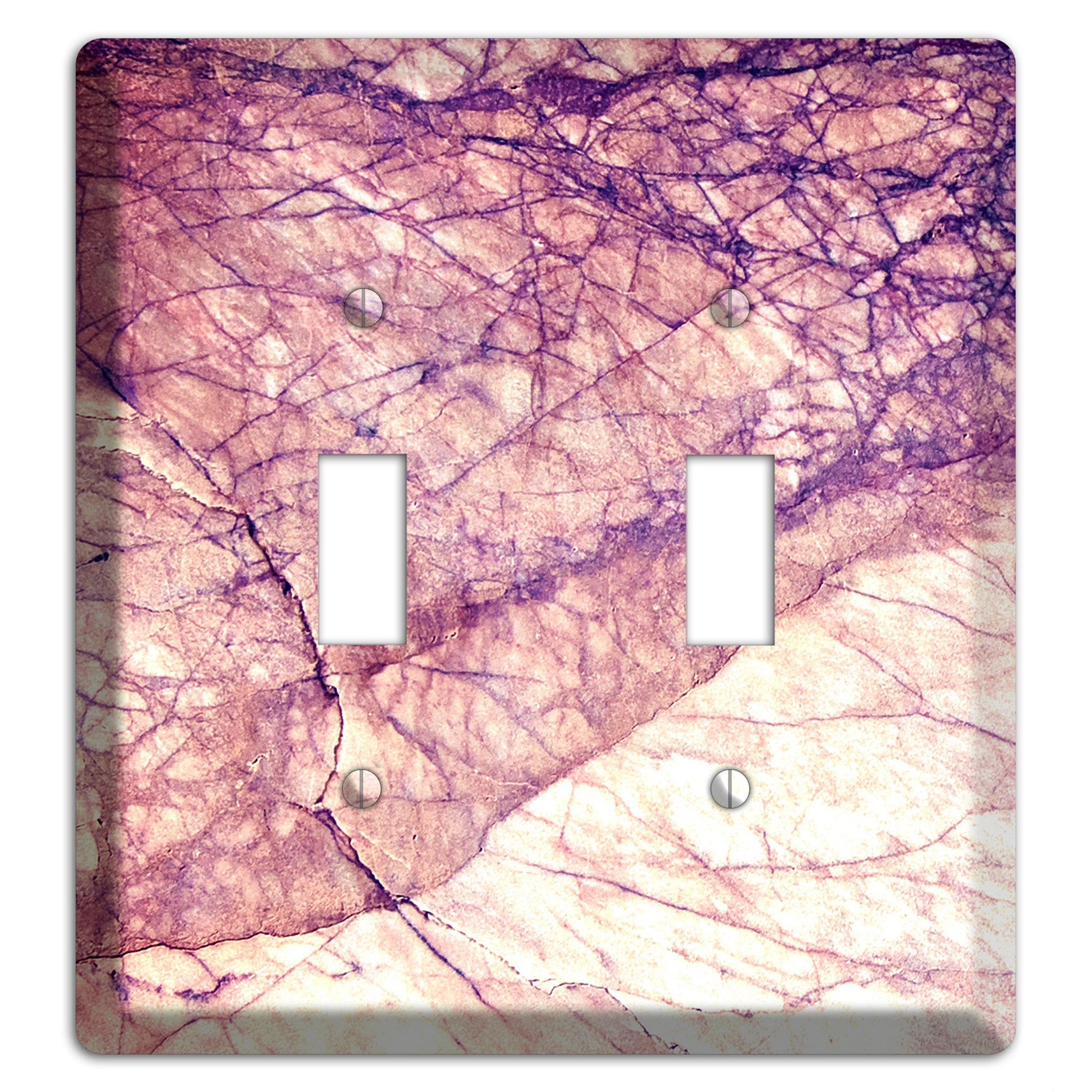 Cavern Pink Marble 2 Toggle Wallplate